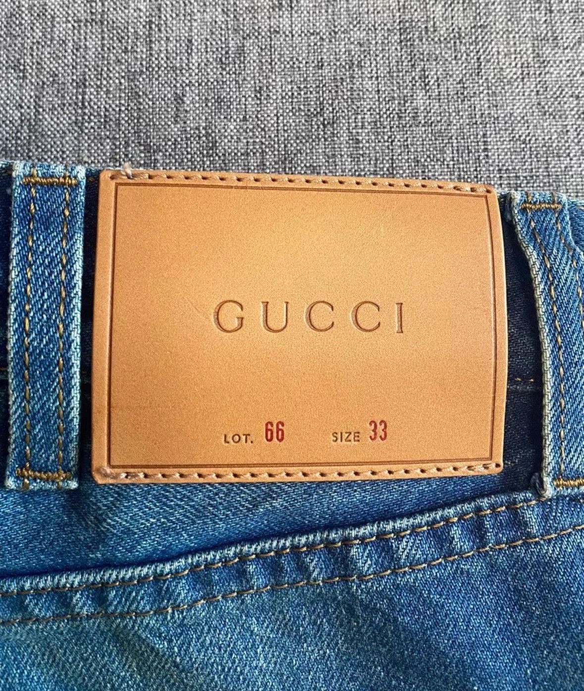 Gucci Gucci Embroidered Tiger Denim Pants Size 32-2505 Size US 33 - 6 Thumbnail