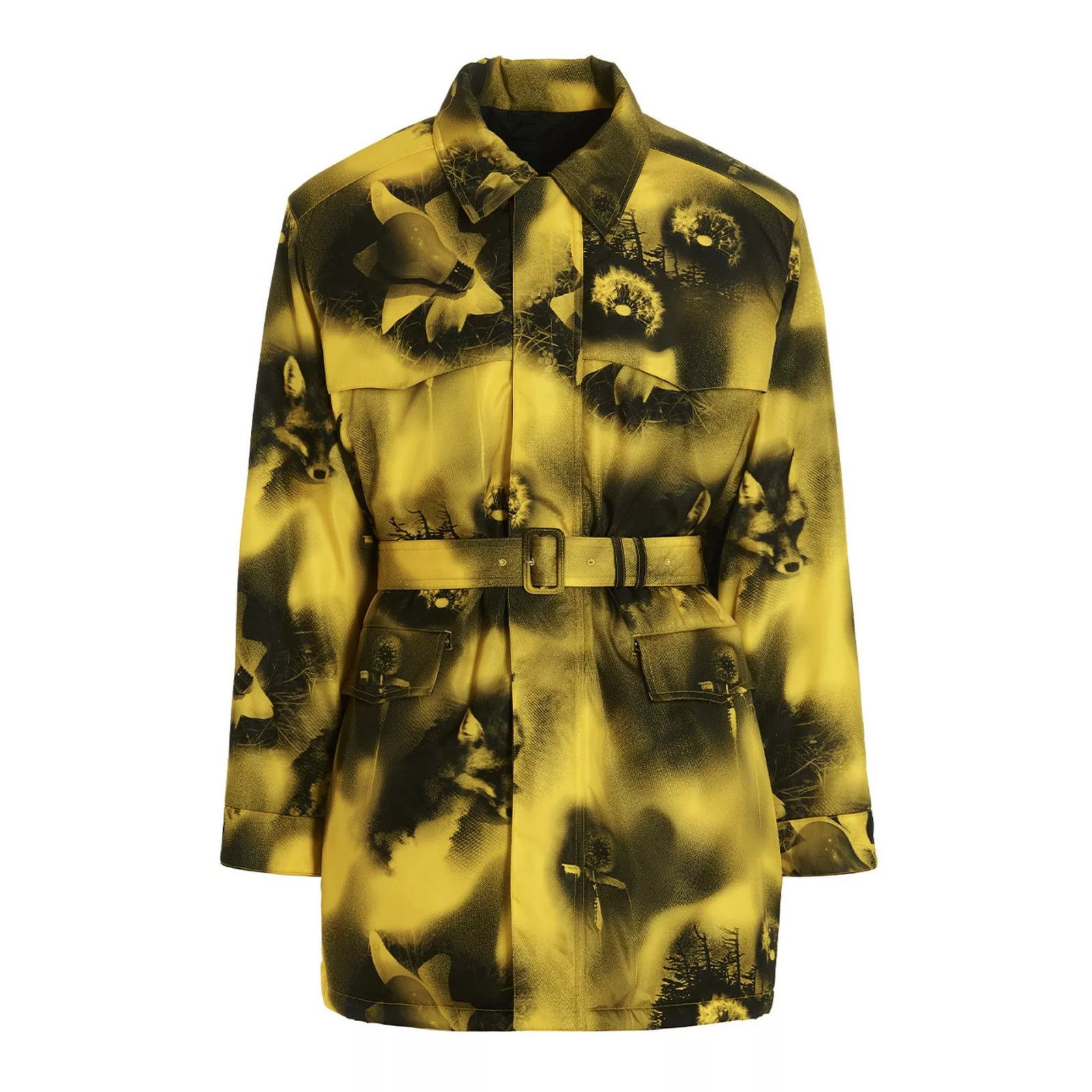 Prada PRADA Re-Nylon Yellow Oversized Parka Jacket New & Authentic Size US XS / EU 42 / 0 - 1 Thumbnail