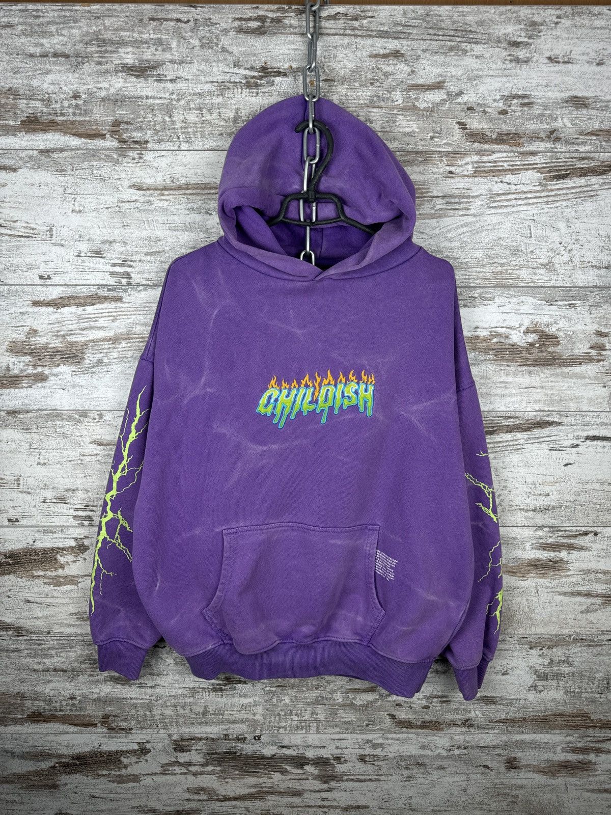 Designer Childish Robs Motors 90s Purple Hoodie Big Logo Y2K Racing Size US M / EU 48-50 / 2 - 1 Thumbnail