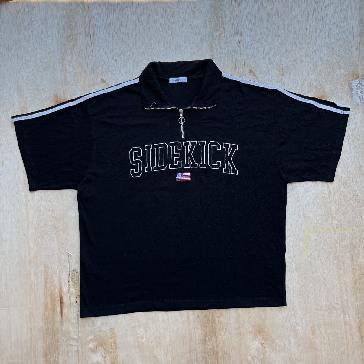 Hysteric Glamour API JAPANESE BRAND HALF ZIP SIDE KICK BOXY FIT SHORT SLEEVE Size US L / EU 52-54 / 3 - 1 Thumbnail