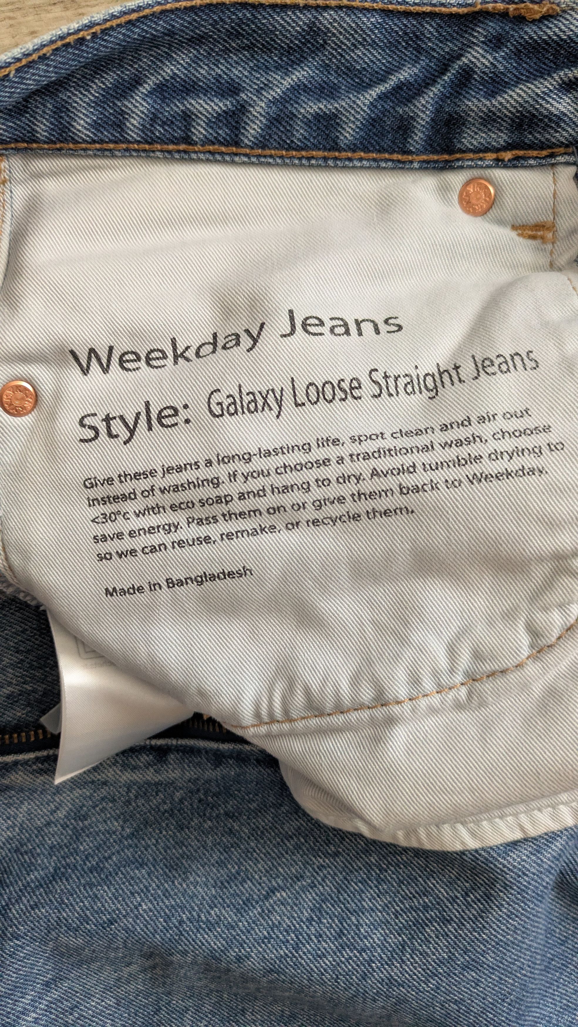 Weekday Blue Galaxy Jeans Weekday 30/32 Size US 30 / EU 46 - 3 Thumbnail
