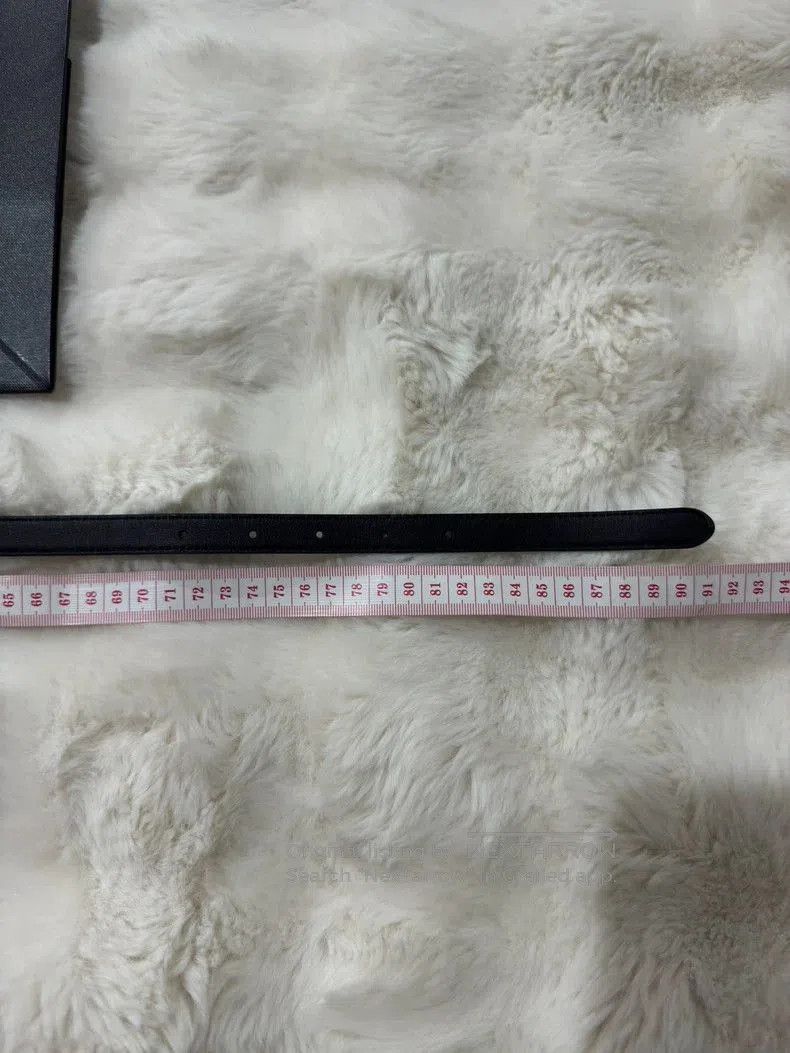 Saint Laurent Paris Saint Laurent YSL Black Silver Snake Belt . Size ONE SIZE - 6 Thumbnail