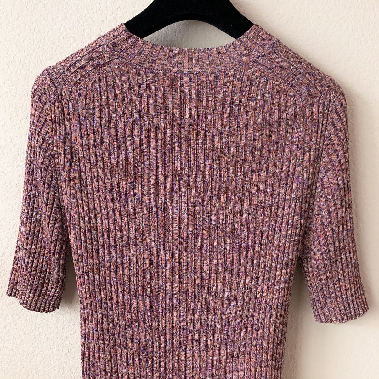Zimmermann Zimmermann pink multi rainbow knit top split hem Size S / US 4 / IT 40 - 10 Thumbnail