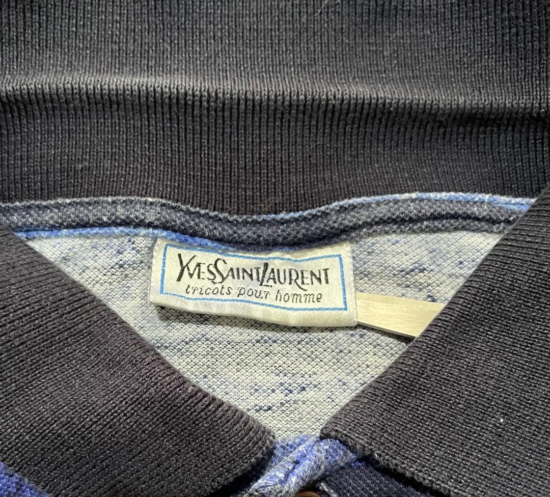 Yves Saint Laurent VTG YSL YVES SAINT LAURENT TRICOTS POUR HOMME POLO SHIRT Size US L / EU 52-54 / 3 - 2 Thumbnail