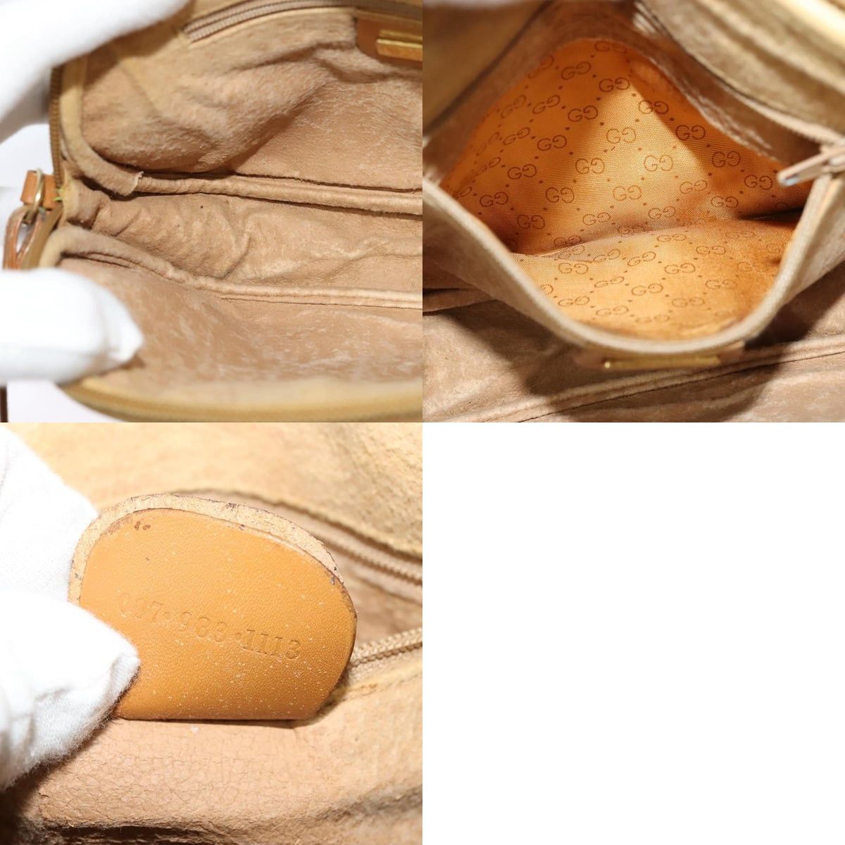 Gucci GUCCI Micro GG Supreme Shoulder Bag Pvc Beige Gold 007 983 Size ONE SIZE - 12 Thumbnail