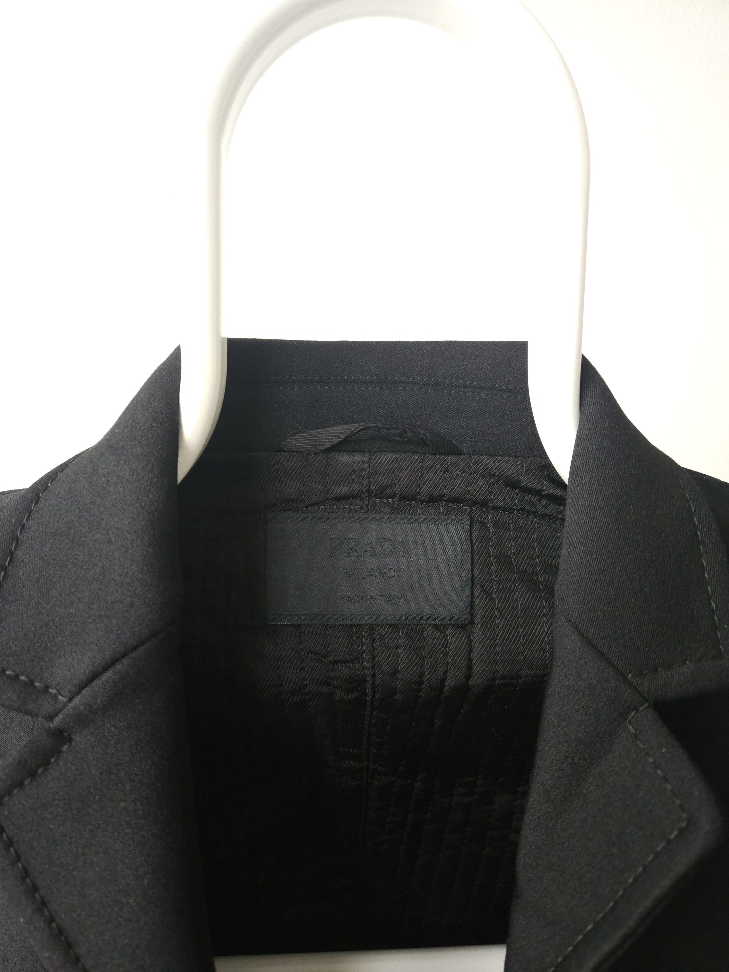 Prada Archive 90s prada nylon blazer jacket with padded shoulders Size S / US 4 / IT 40 - 15 Thumbnail