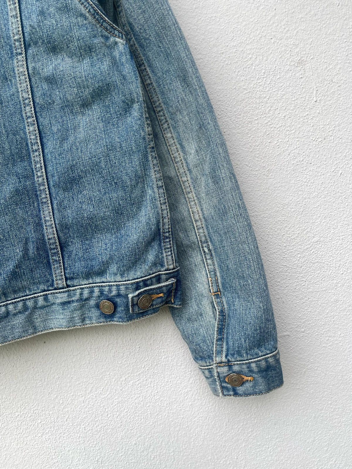 If Six Was Nine × Japanese Brand × Le Grande Bleu (L.G.B.) Ungrid Type-1 Trucker Boro Style Denim Jacket Size US M / EU 48-50 / 2 - 17 Thumbnail