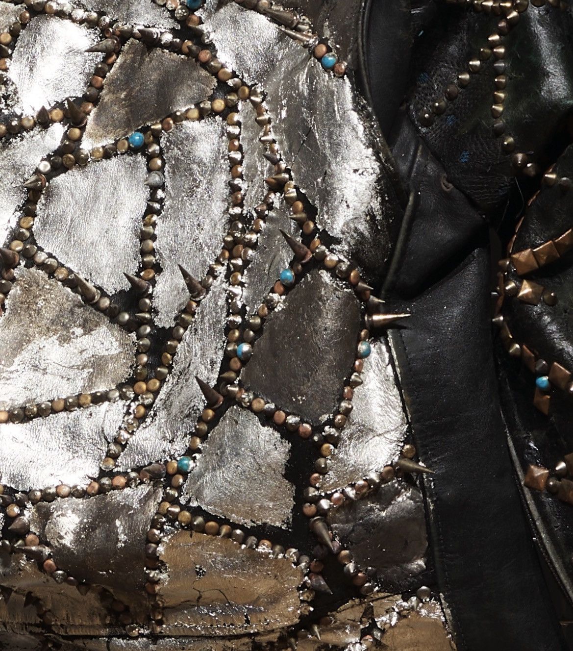 Other Vintage Style Custom Studded Leather Jacket Crust Punk Size US S / EU 44-46 / 1 - 4 Thumbnail