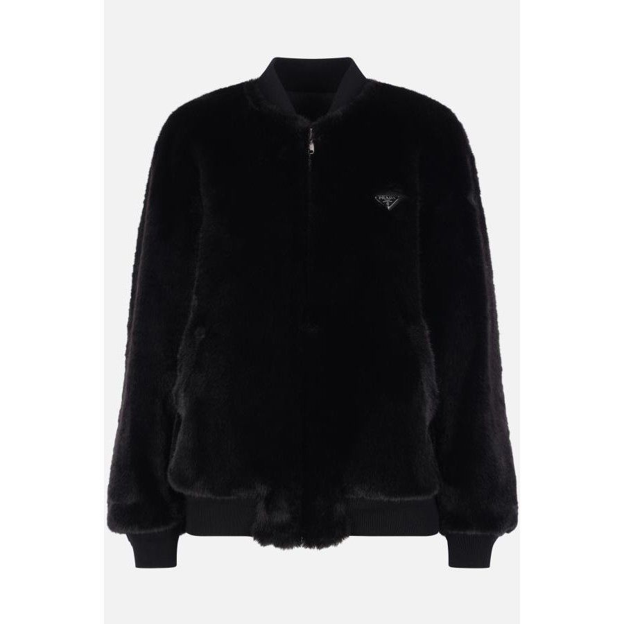 Prada PRADA Black Reversible Aspen Bomber Jacket New & Authentic ( Size XS / US 0-2 / IT 36-38 - 1 Thumbnail