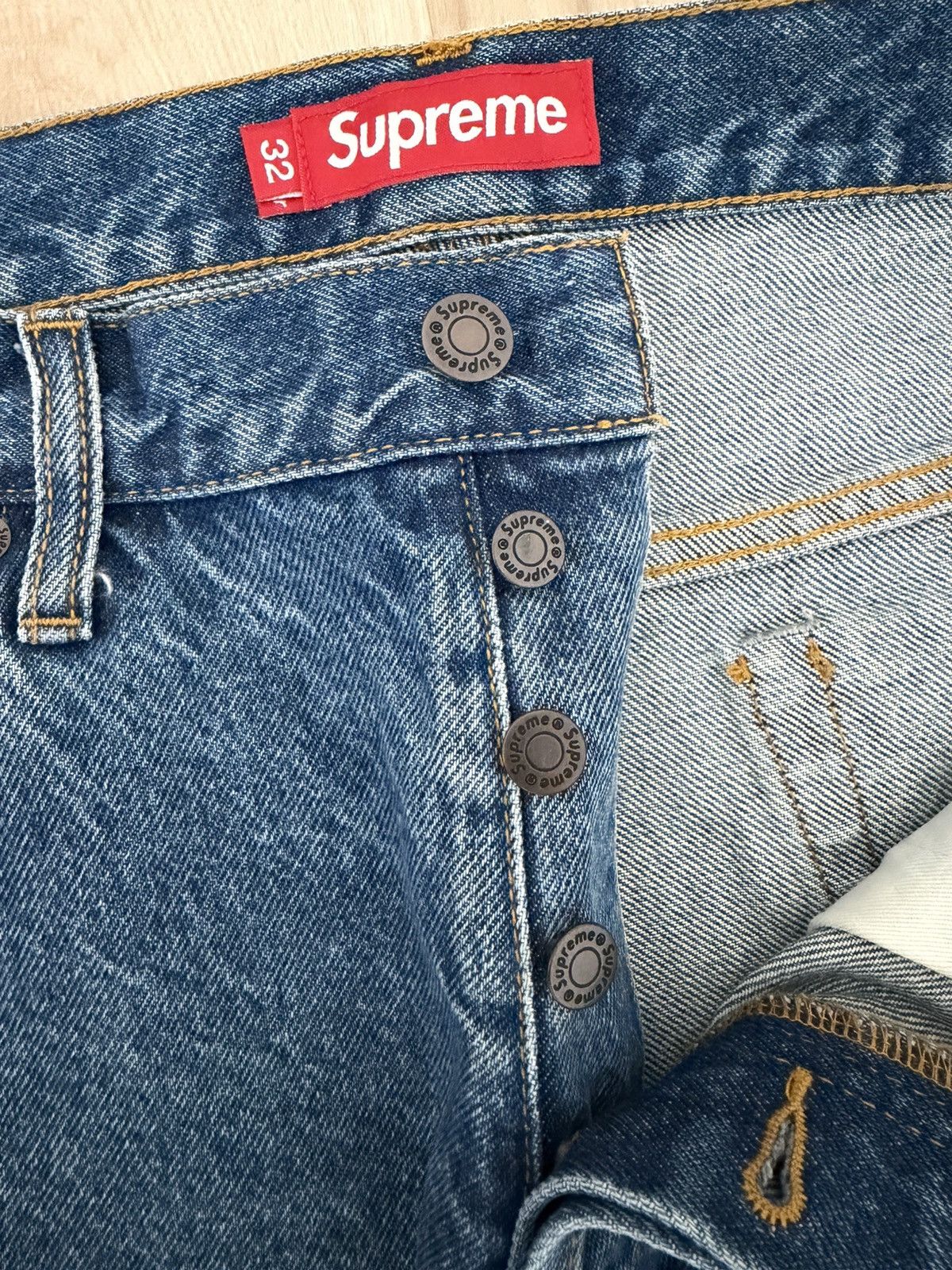 Supreme Supreme FW24 Regular Jean Washed Indigo Size US 32 / EU 48 - 6 Thumbnail