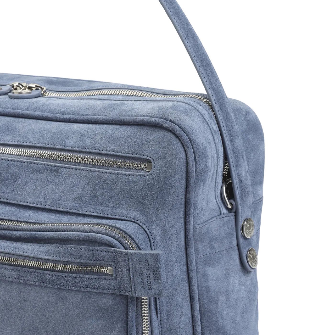 Acne Studios ACNE STUDIOS Camero Denim Blue Suede Shoulder Bag New & Auth Size ONE SIZE - 3 Thumbnail