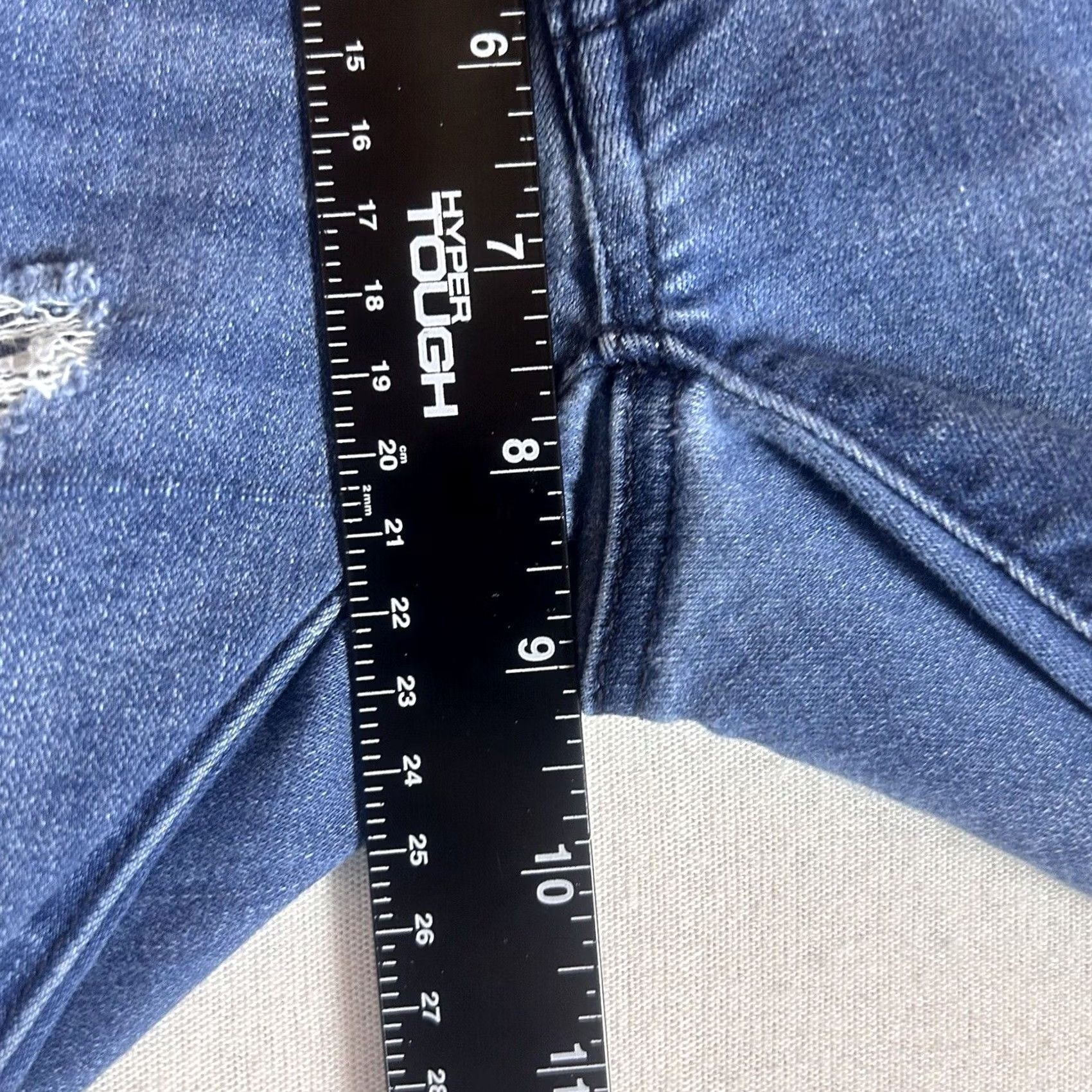 American Eagle Outfitters VINTAGE American Eagle Super Stretch Jegging Jeans Womens 00 Distressed Raw Hem AEO Jeans Slim Regular Low Rise Mens Girls Womens Size 25" / US 0 / IT 36 - 7 Thumbnail