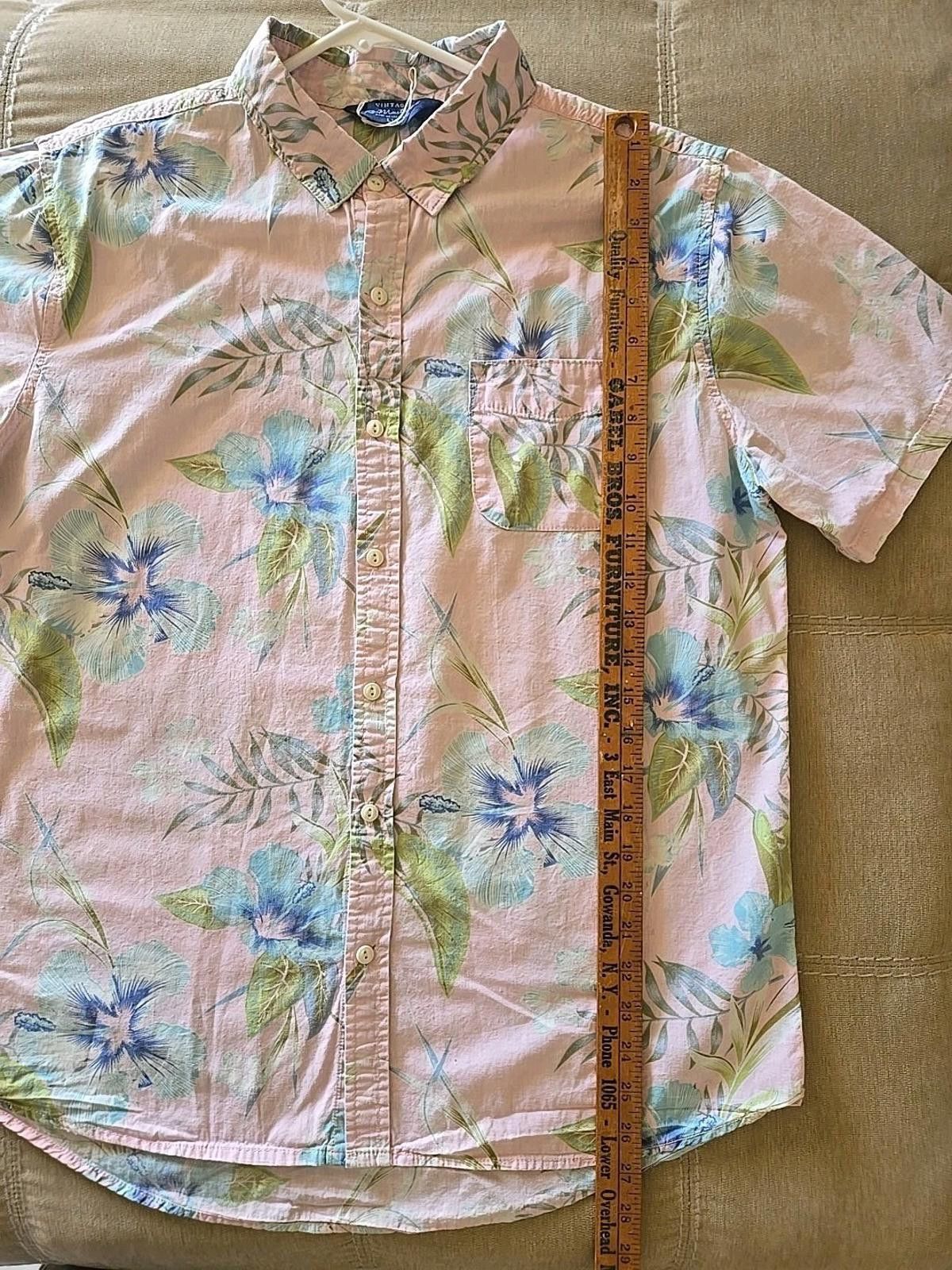 Other Vtg Mens L Cotton On Pink Floral Short Sleeve Hawaiian Shirt Size US L / EU 52-54 / 3 - 5 Thumbnail