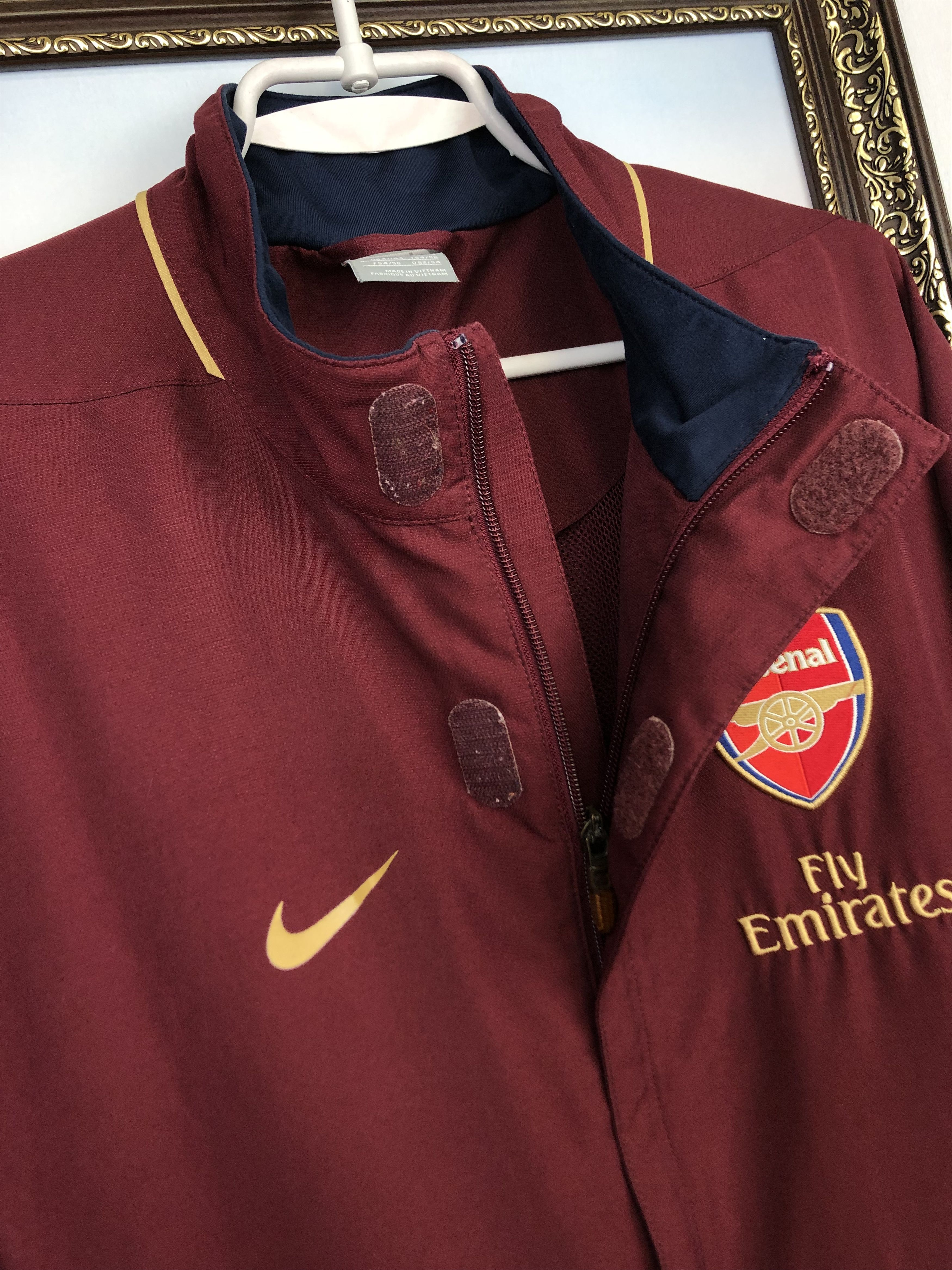 Nike Vintage Nike Arsenal Football Jacket Soccer Track Gunners Size US L / EU 52-54 / 3 - 3 Thumbnail