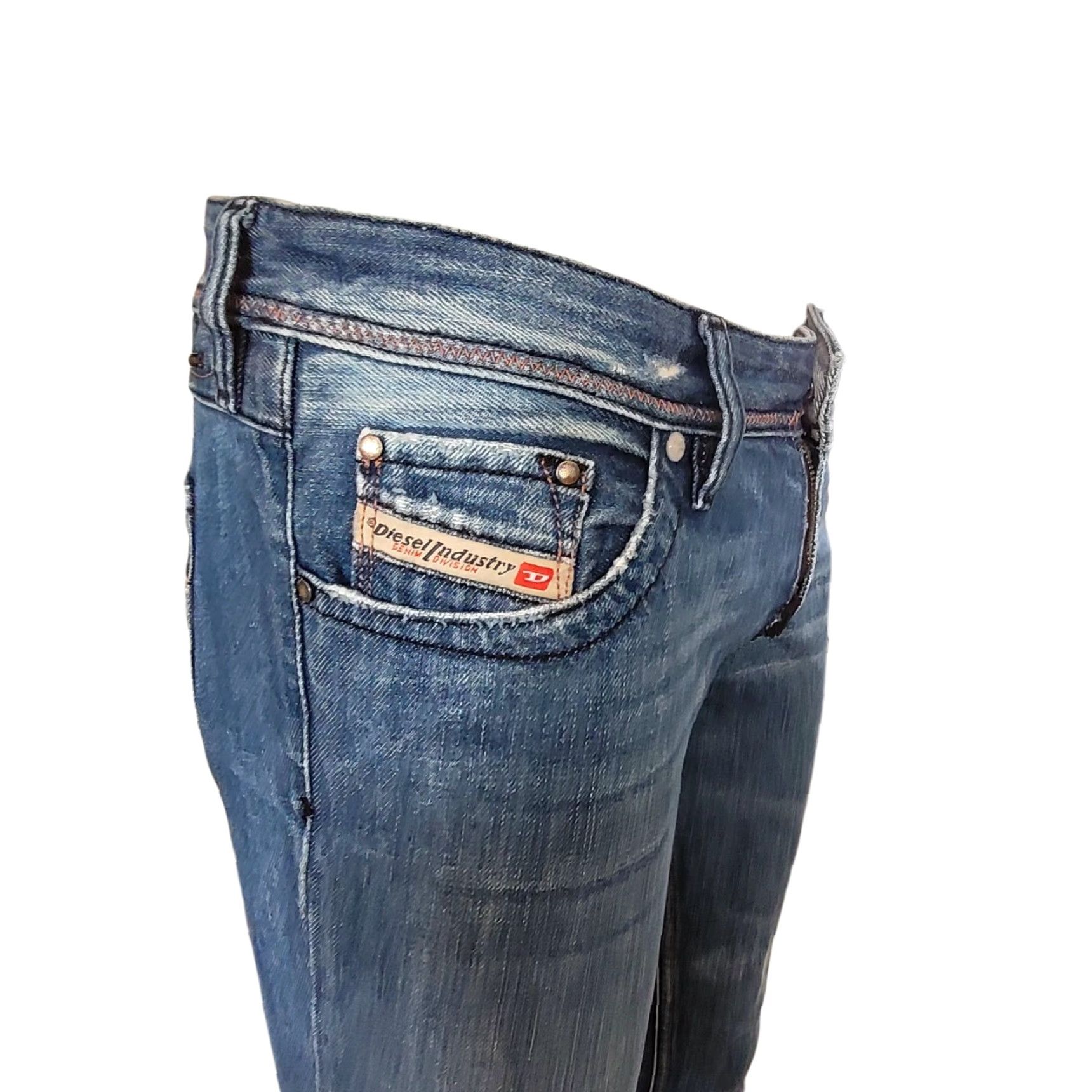 Diesel Diesel Lowky W27 L34 Women’s Bootcut Distressed Jeans – Made in Italy Size 27" / US 4 / IT 40 - 4 Thumbnail
