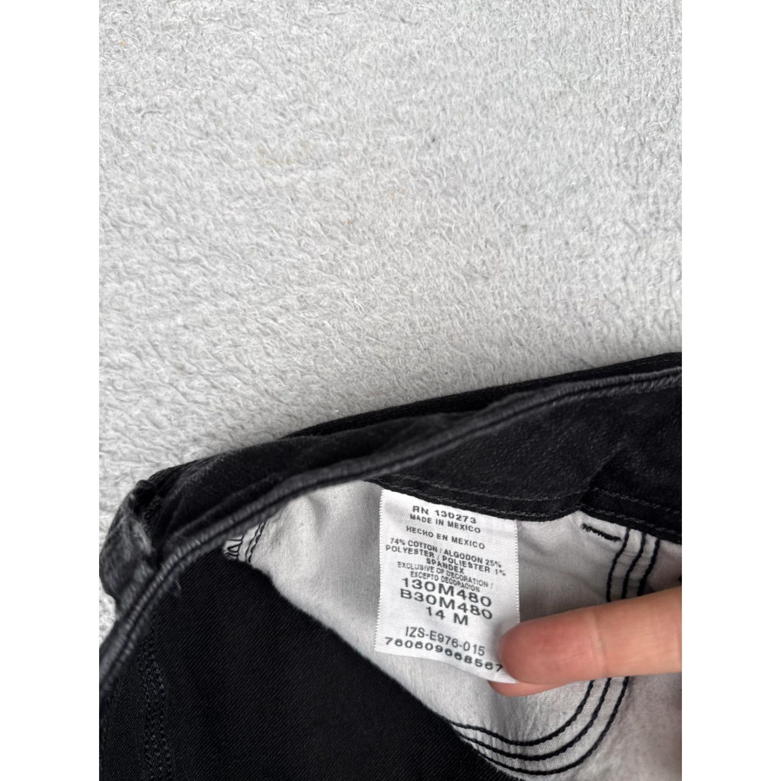 Lee Riders by Lee Jeans Womens 14 Black Mid Rise Bootcut Stretch Denim Cotton 32x31 Jeans Women Bootscut 90s City Size 36" / US 14 / IT 50 - 7 Thumbnail