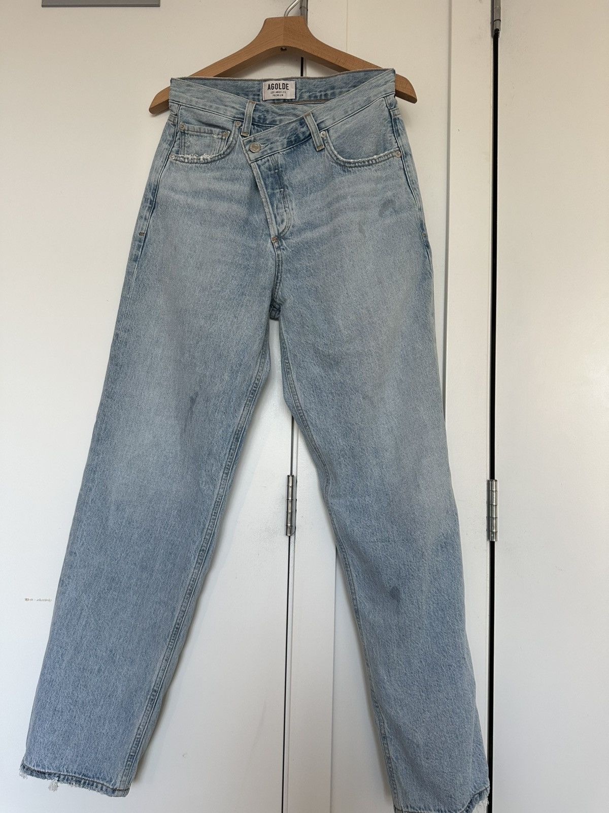 Agolde × Aritzia × Citizens Of Humanity Agolde Criss-Cross Jeans (25) Size 25" / US 0 / IT 36 - 1 Thumbnail