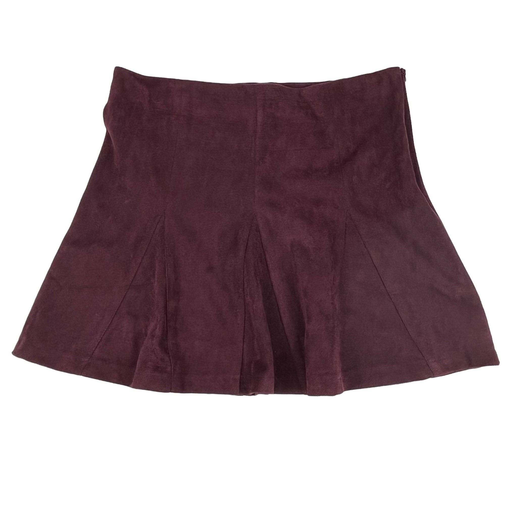 Other Mod On Trend Women's Skater Skirt Mini Size L Burgundy Size 32" / US 10 / IT 46 - 3 Thumbnail