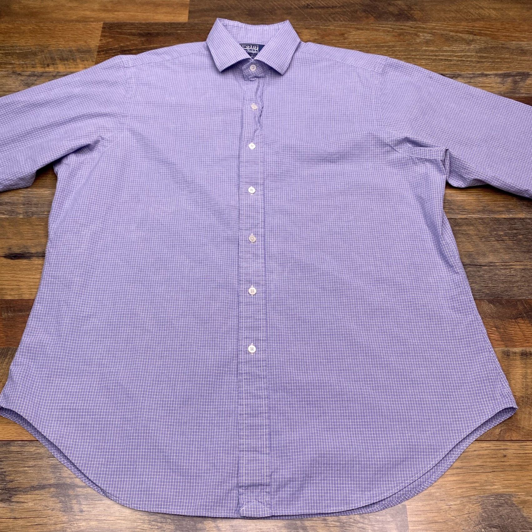 Polo Ralph Lauren Polo Ralph Lauren Estate Fit Shirt Mens 16.5 34 Blue Two Ply Cotton Button Up Regular Casual Classic Preppy Shirt Mens Blue 16.5 34 Size US XL / EU 56 / 4 - 2 Thumbnail