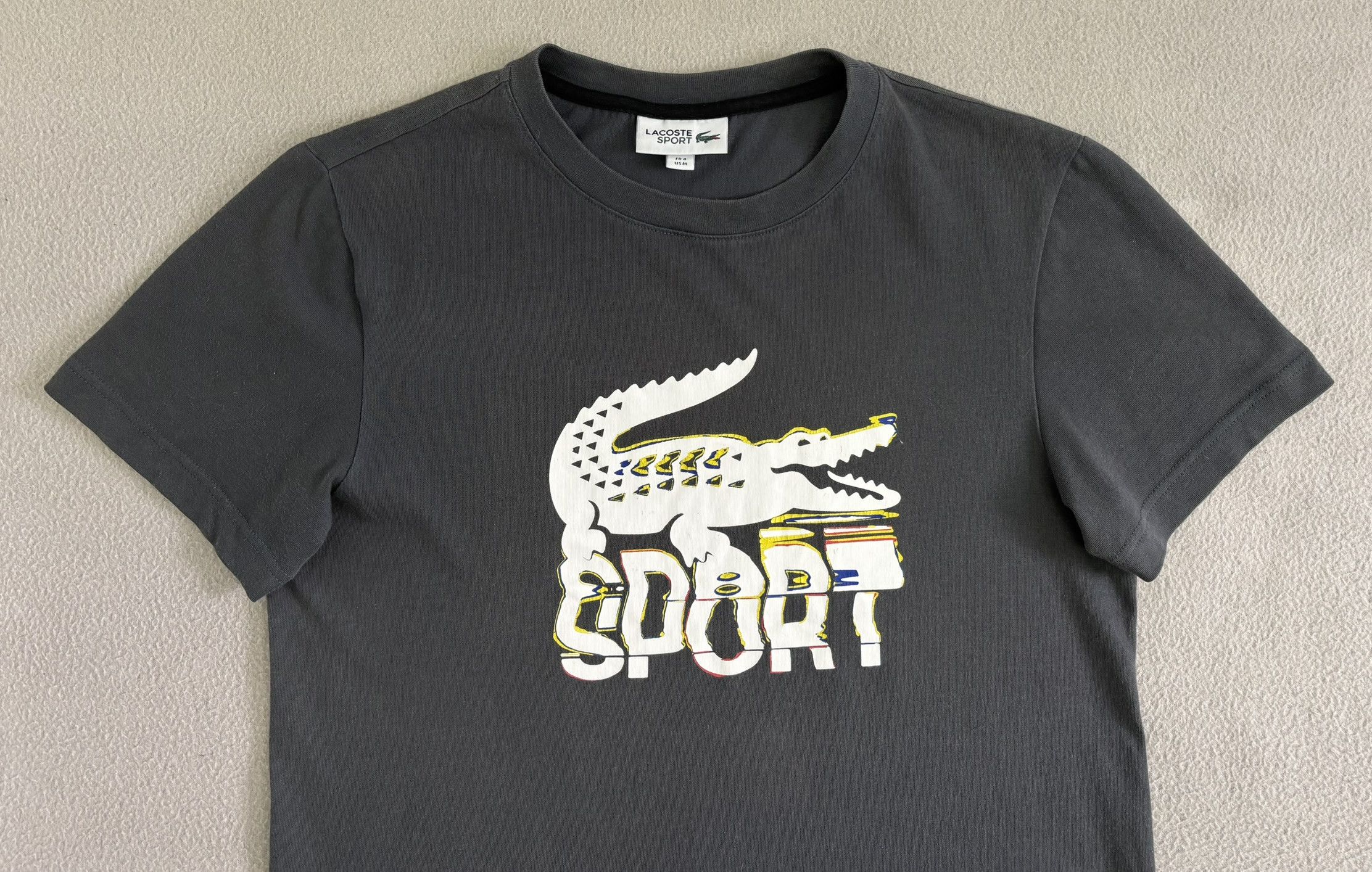 Lacoste Lacoste Sport T-Shirt Big Central Logo Medium Size US M / EU 48-50 / 2 - 6 Thumbnail