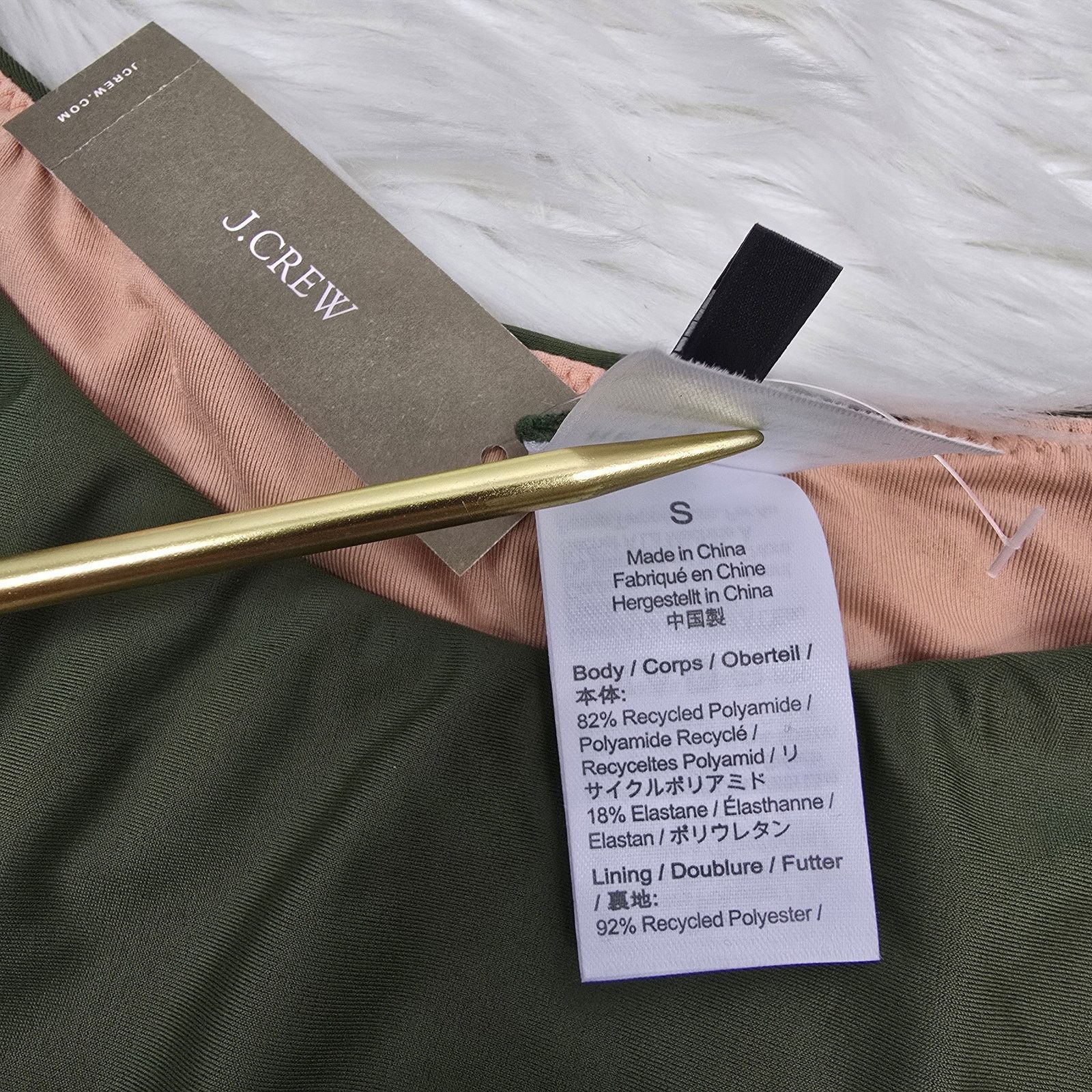 J.Crew NWT J. Crew Curved Waist Cheeky Bikini Bottoms Size S BC125 Size ONE SIZE - 7 Thumbnail