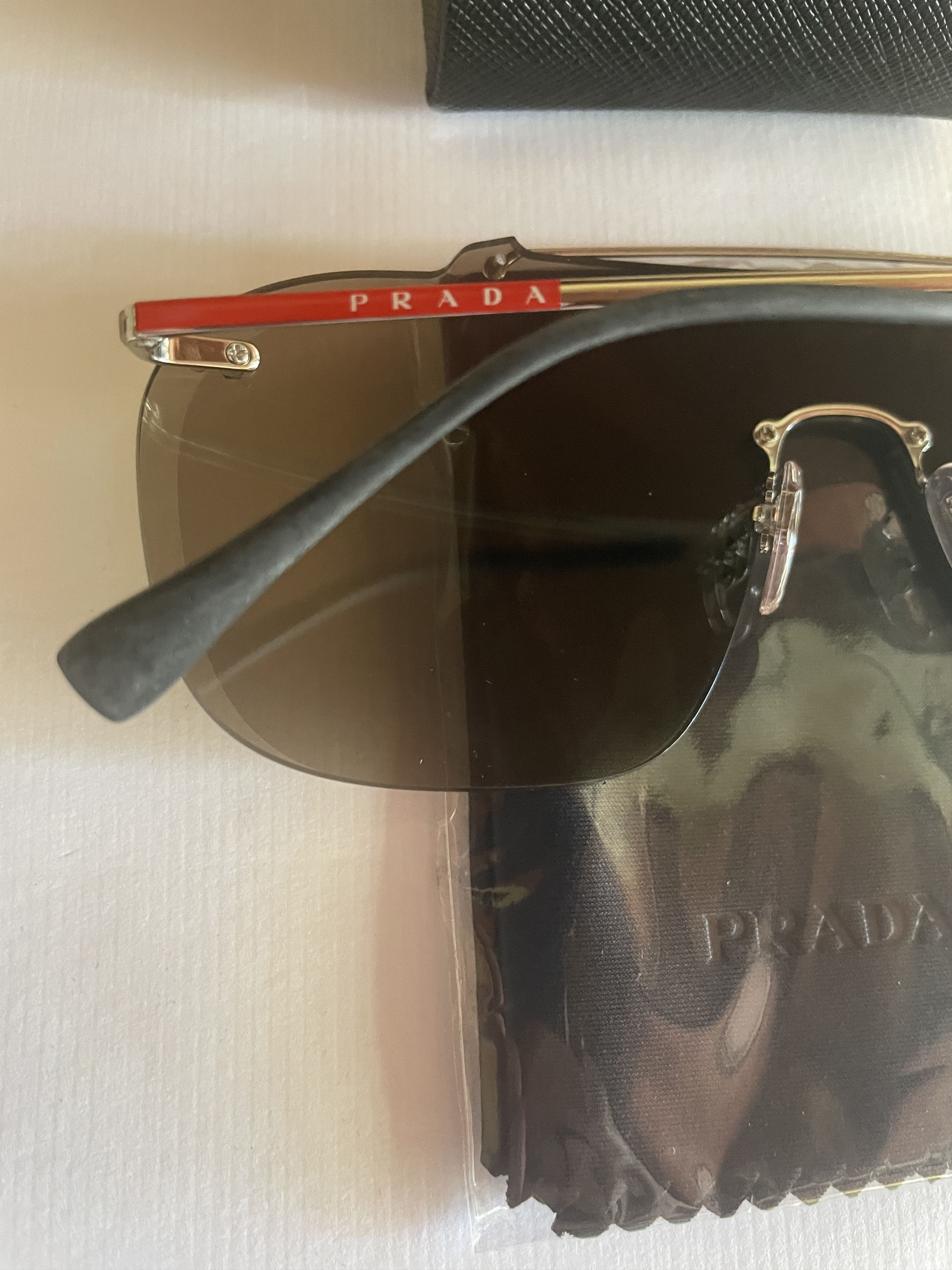 Prada Prada SPS51T 1BC-128 Linea Rossa Sunglasses Size ONE SIZE - 5 Thumbnail