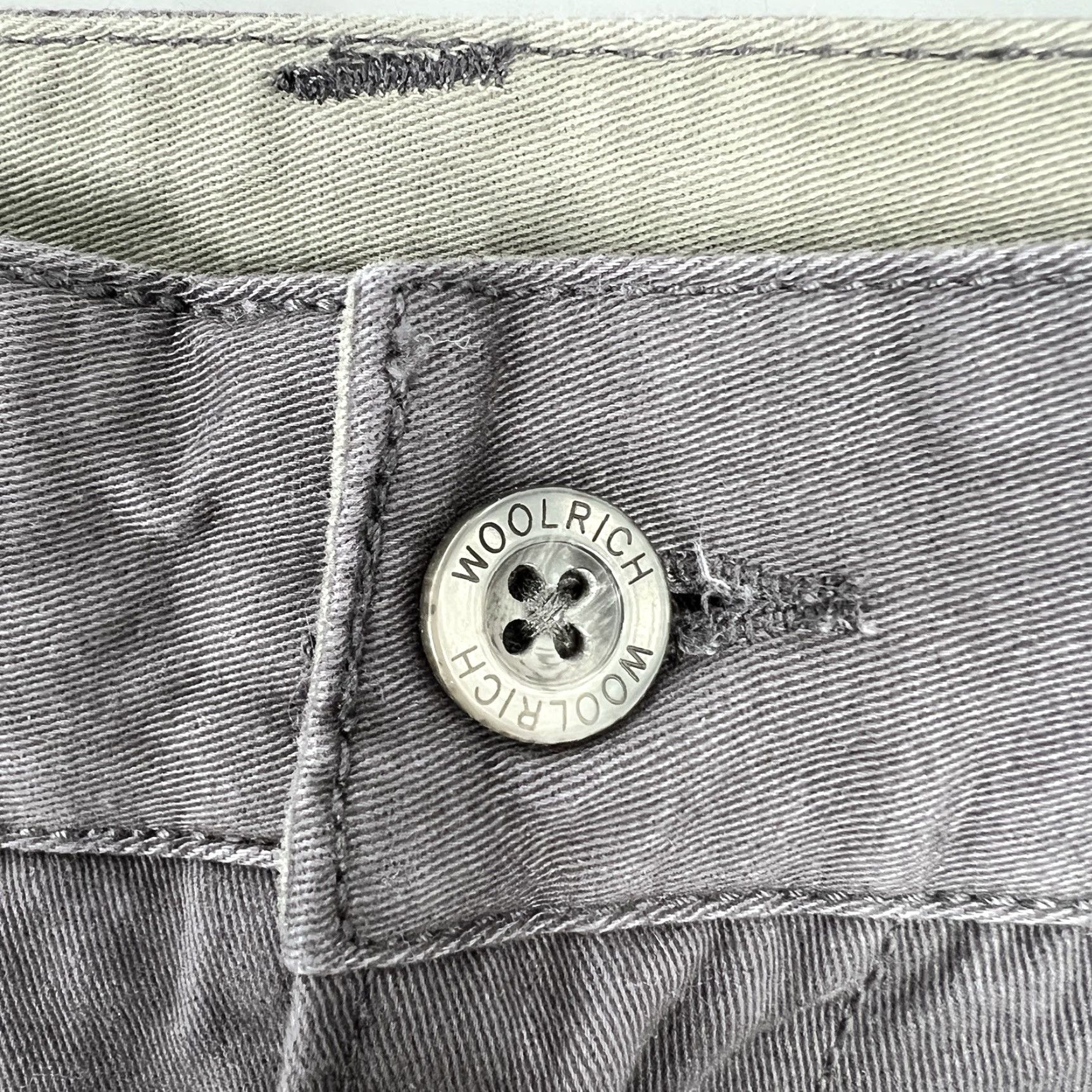 Vintage Woolrich Milestone Chino Pants Flat Front 38x31 Gray Mens Regular 38 Sl ash Pocket Classic Comfort USA Logo NWT Size US 38 / EU 54 - 2 Thumbnail