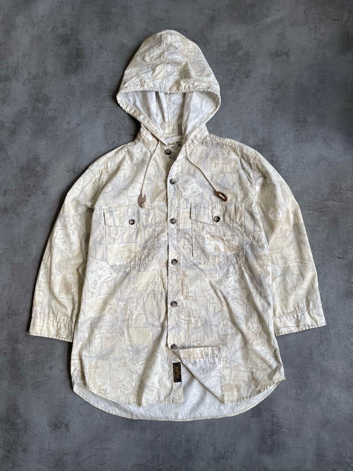 Global Work × Japanese Brand Global Work hooded shirt Japanese brand Size US M / EU 48-50 / 2 - 2 Thumbnail