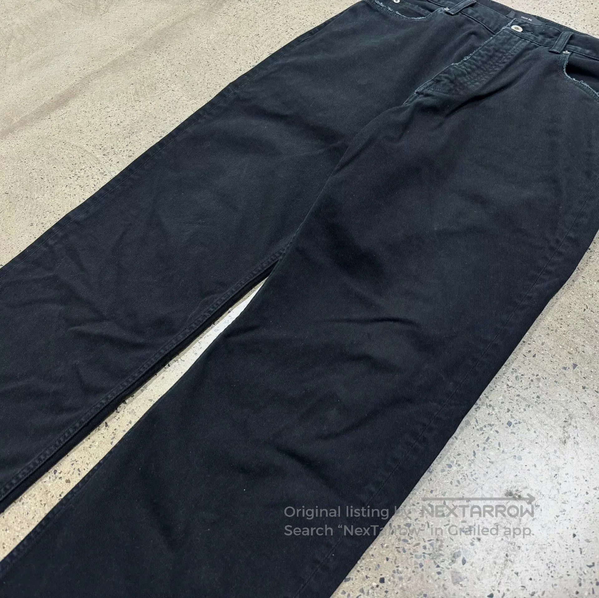 Vuja De Vuja De Relaxed-Fit Black Denim Jeans. Size US 44 / EU 60 - 7 Thumbnail