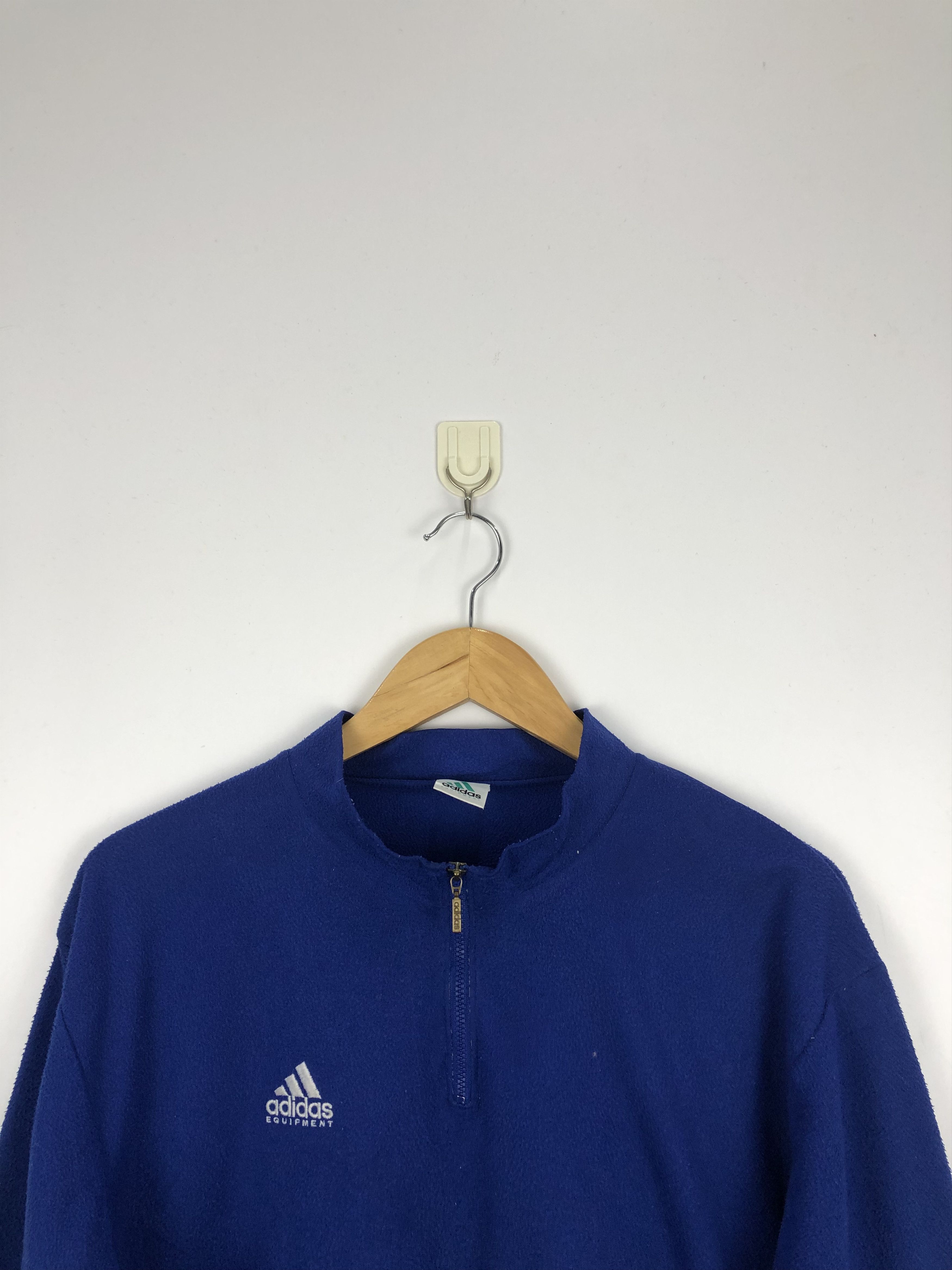 Adidas × Vintage Vintage Adidas Half Zipper Jacket Size US M / EU 48-50 / 2 - 2 Thumbnail