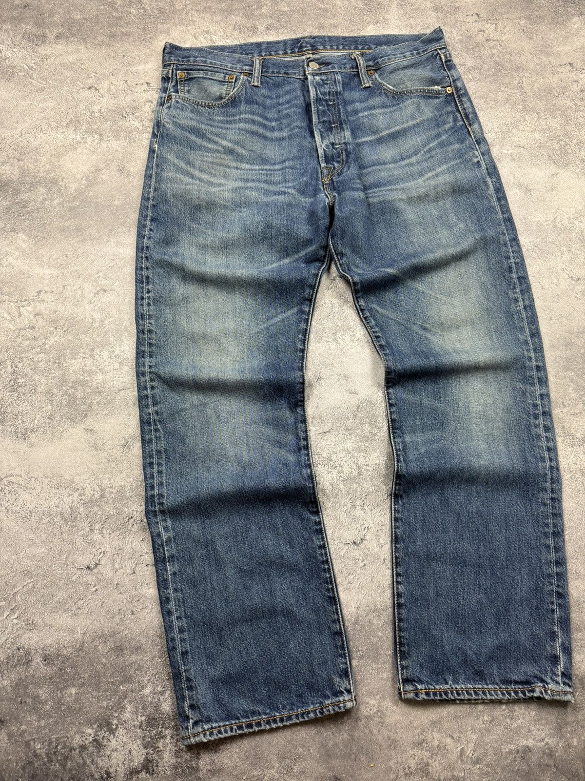 Levi's Vintage Levi’s 501 Flared Baggy Denim Jeans Blue Pants Size US 36 / EU 52 - 7 Thumbnail