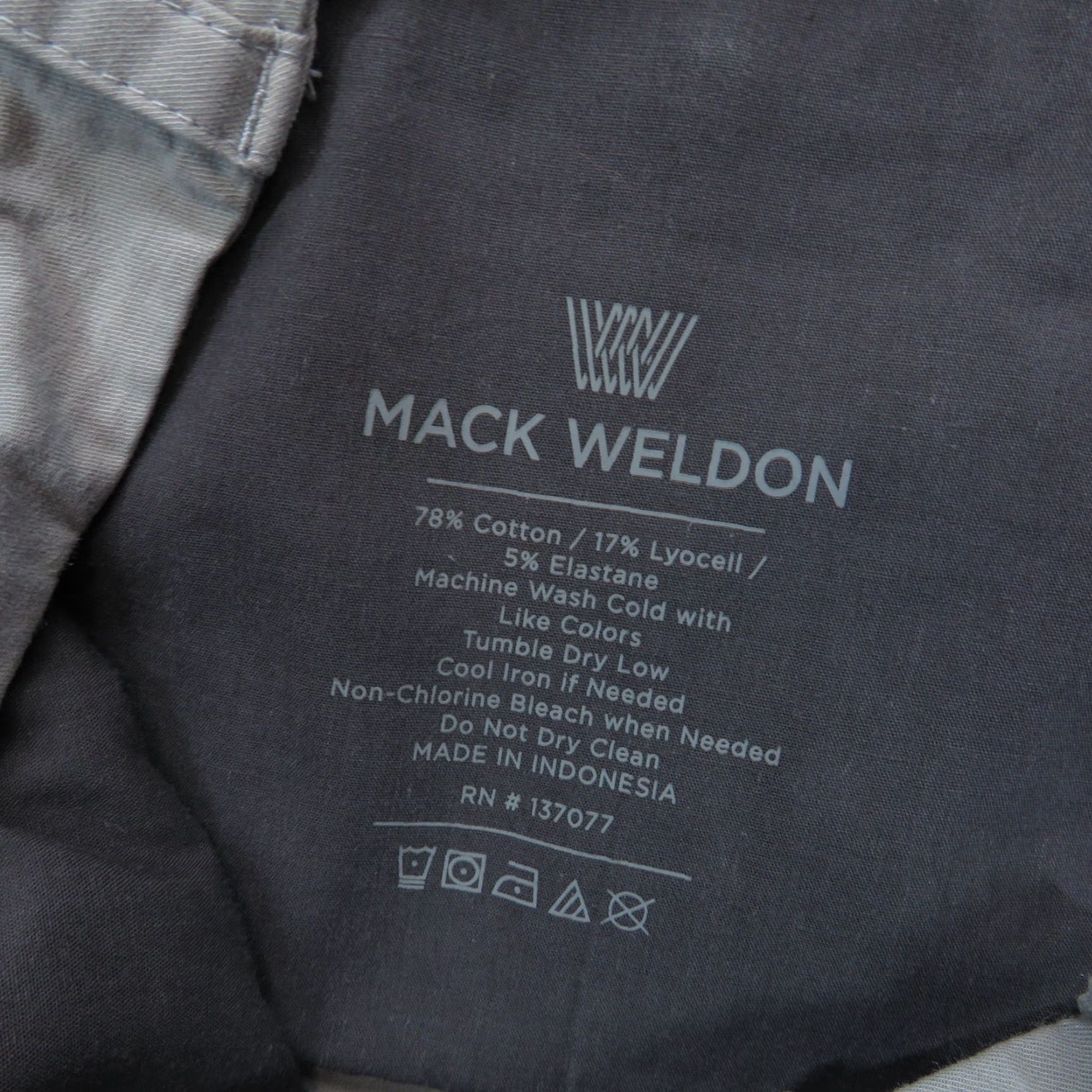 Vintage Mack Weldon Shorts Mens 36 Light Gray Preppy Casual Chino Stretch Summer Lyocell Size US 38 / EU 54 - 6 Thumbnail