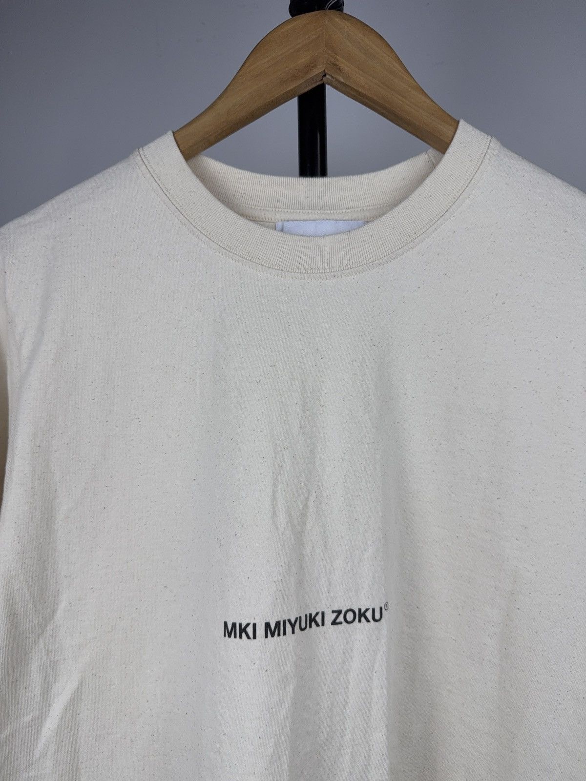 Mki Miyuki Zoku 00s MKI Miyuki Zoku Minimal Logo Organic Cotton T-Shirt Size US S / EU 44-46 / 1 - 4 Thumbnail