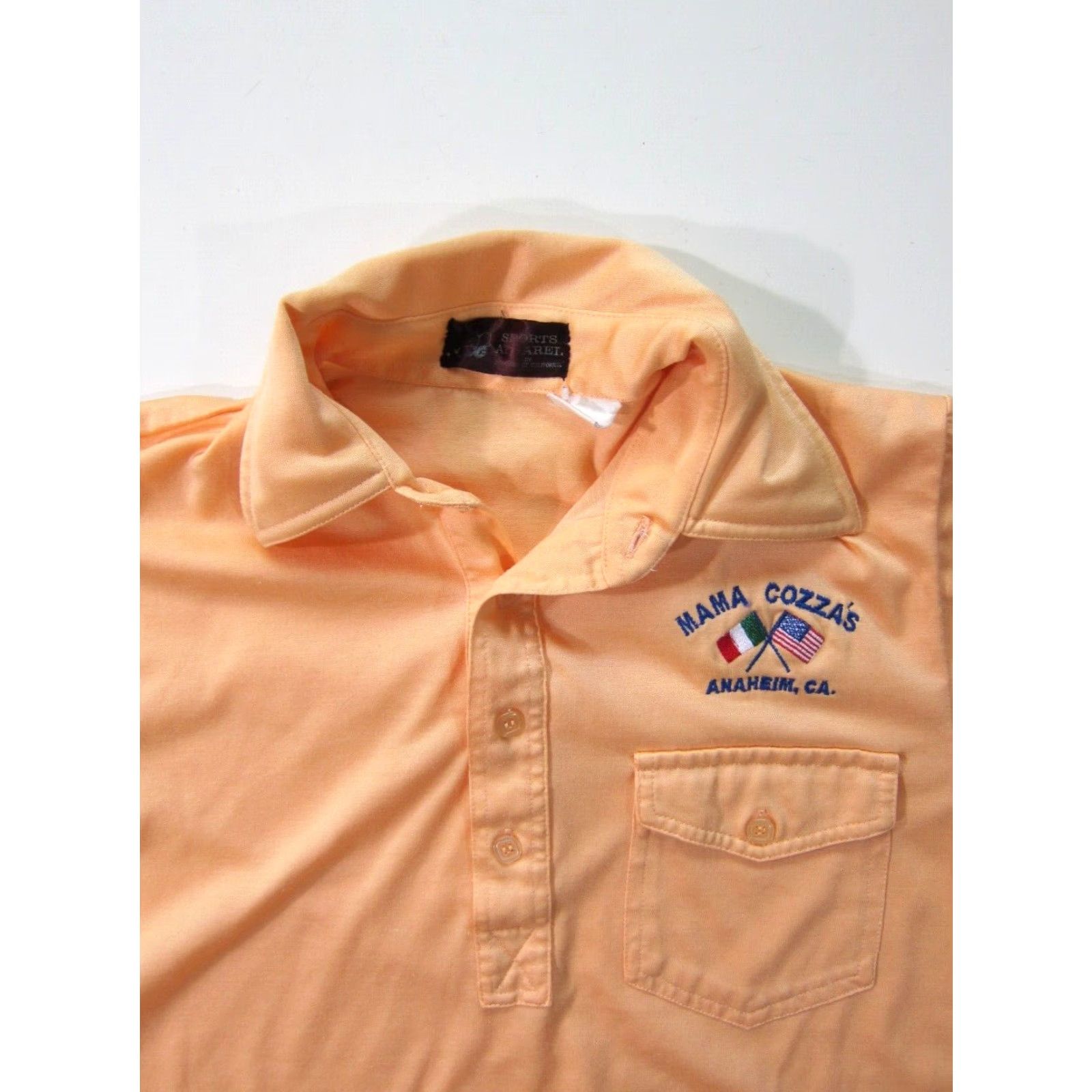Vintage VINTAGE Sports Apparel Orange Polo Shirt Women M Shirt Size M / US 6-8 / IT 42-44 - 3 Thumbnail