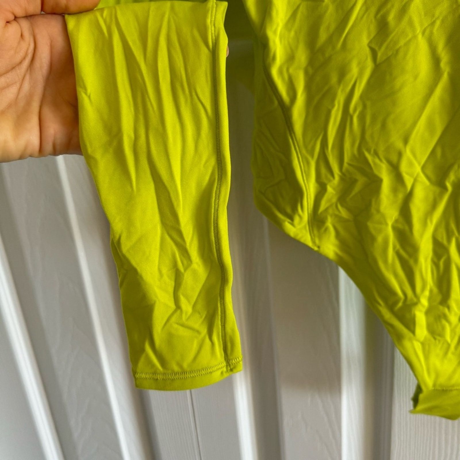 Lululemon NWT LULULEMON Wundermost Square-Neck Bodysuit, Size XS Green Size XS / US 0-2 / IT 36-38 - 7 Thumbnail