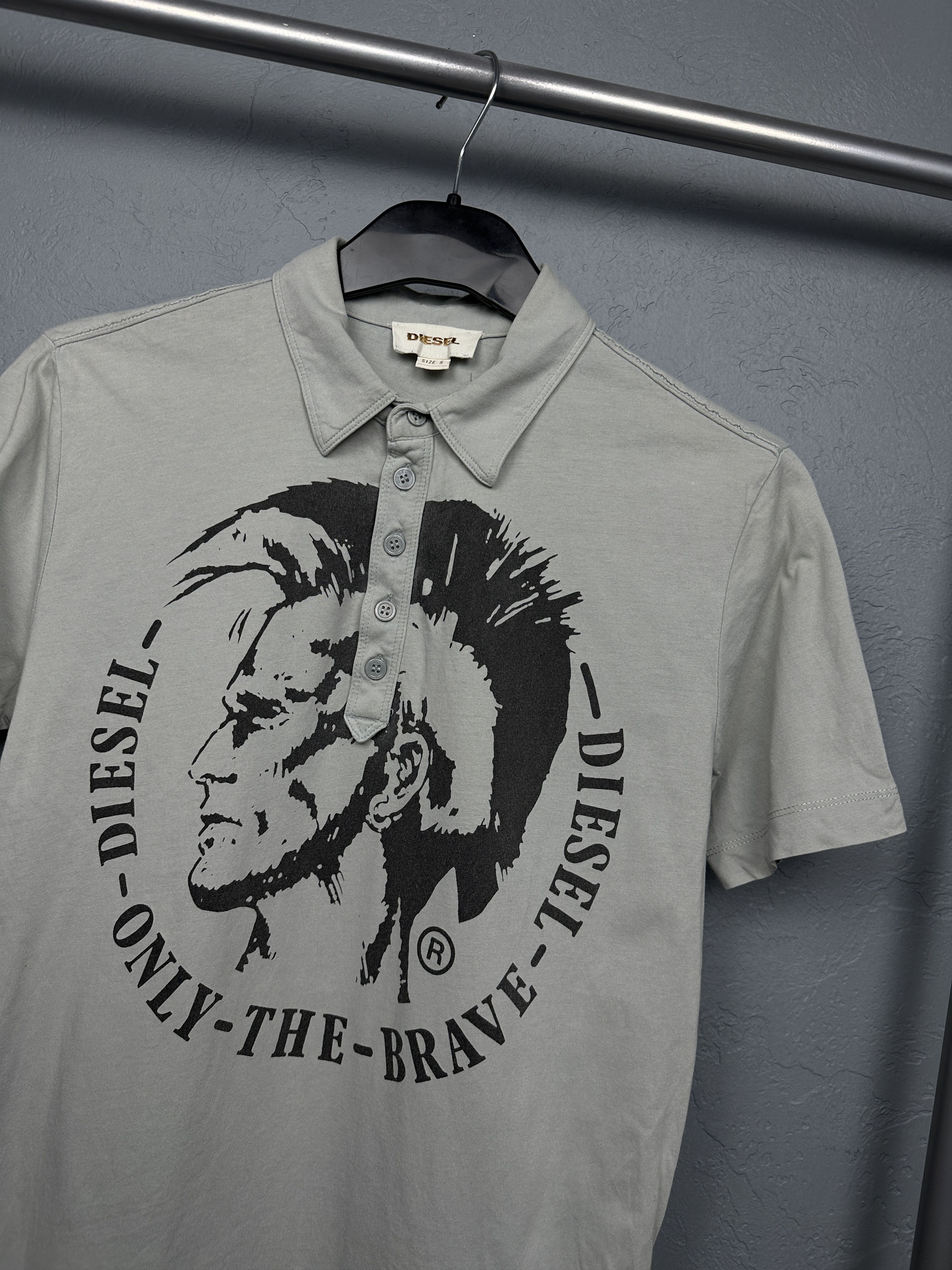 Diesel × Vintage Diesel Vintage Mens Punk Logo Polo Shirt Size US S / EU 44-46 / 1 - 2 Thumbnail