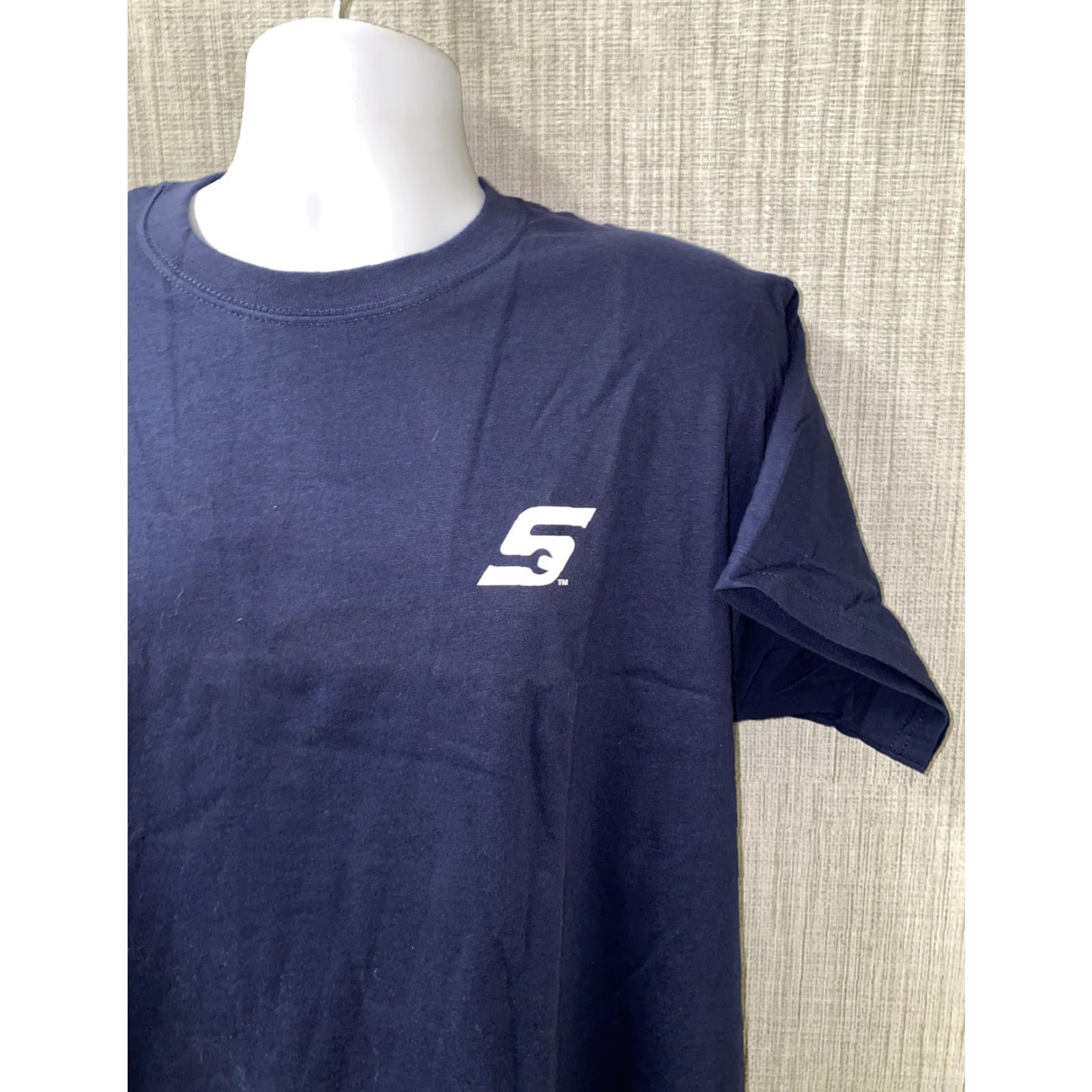 Fruit Of The Loom Fruit Of The Loom Mens Navy Blue Short Sleeve Basic T-Shirt L NWT Size Regular Cotton Shirt Mens Size US L / EU 52-54 / 3 - 3 Thumbnail