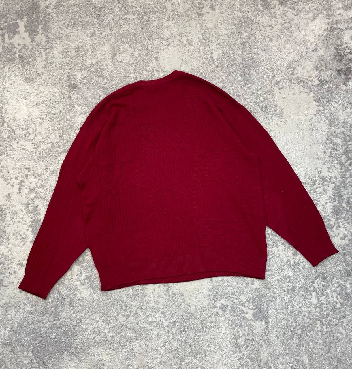 Lacoste Vintage Lacoste Cotton/Acrylic Sweater France Burgundy Size US L / EU 52-54 / 3 - 4 Thumbnail