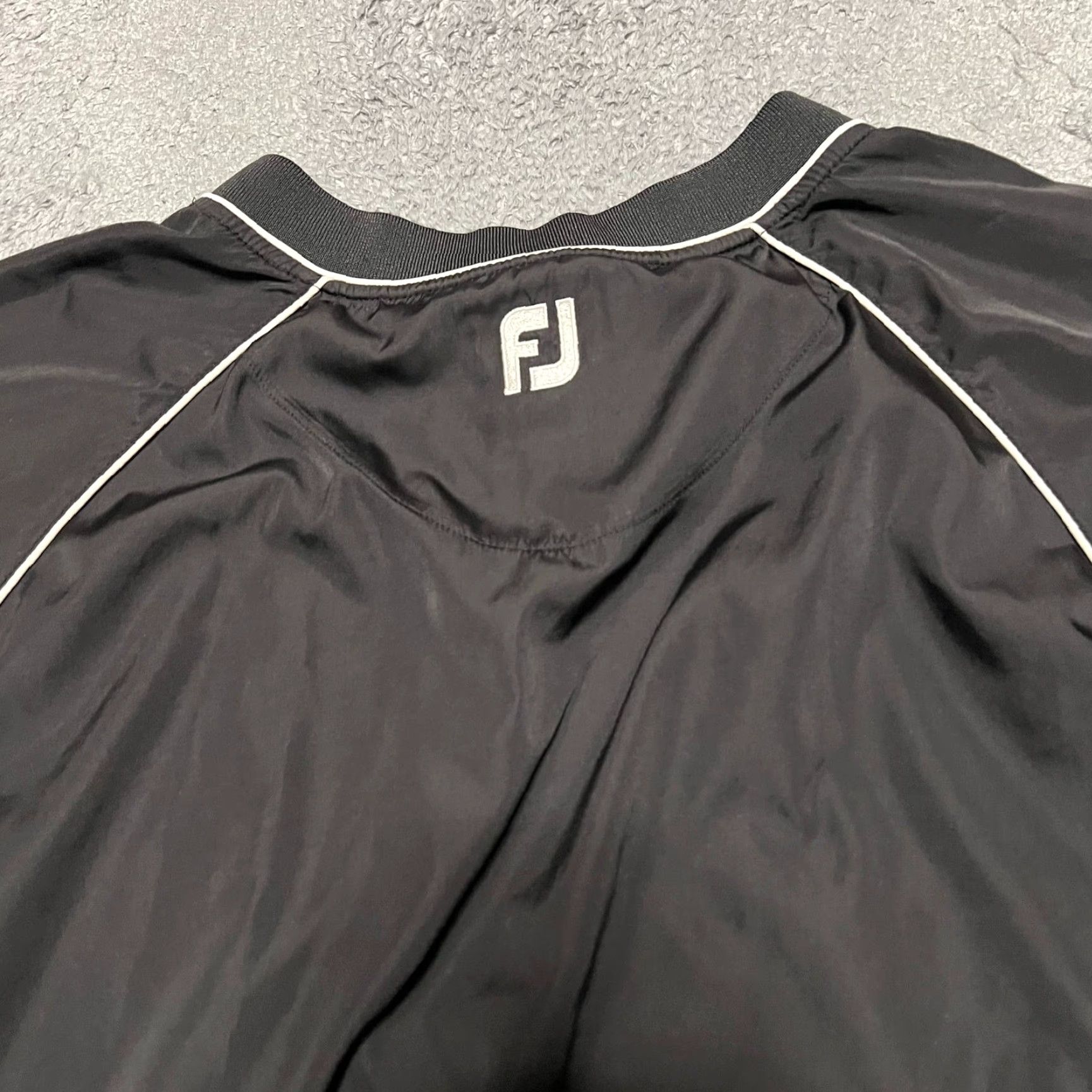 Footjoy Footjoy Windbreaker Jacket Mens XL Black White Pullover Size US XL / EU 56 / 4 - 4 Thumbnail