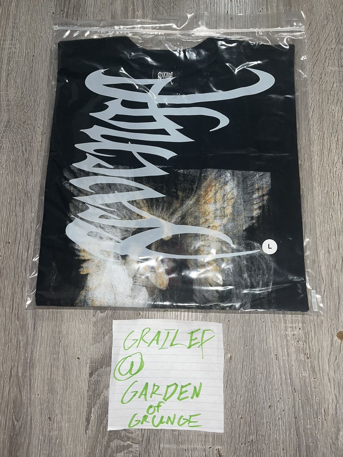 Revenge Revenge “Angels Kiss” Black Tee Size US L / EU 52-54 / 3 - 3 Thumbnail