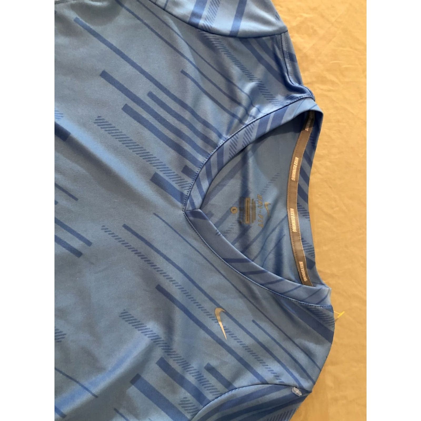Nike VINTAGE? Nike Shirt Womens L Large Blue Athletic Long Sleeve Shirt Mens? Size L / US 10 / IT 46 - 3 Thumbnail