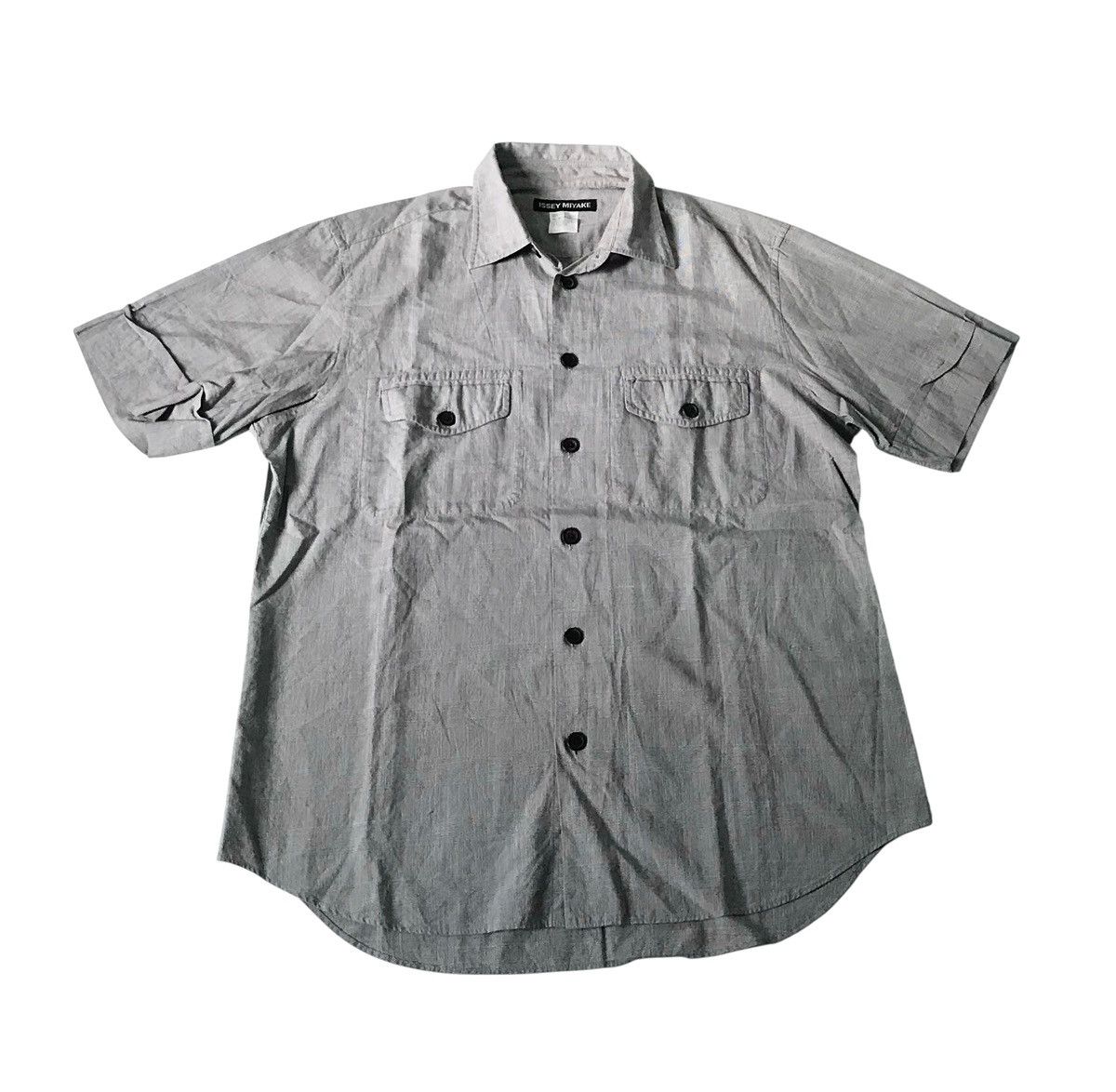 Issey Miyake Vintage Issey miyake striped cuffed sleeves shirt Size US M / EU 48-50 / 2 - 1 Thumbnail