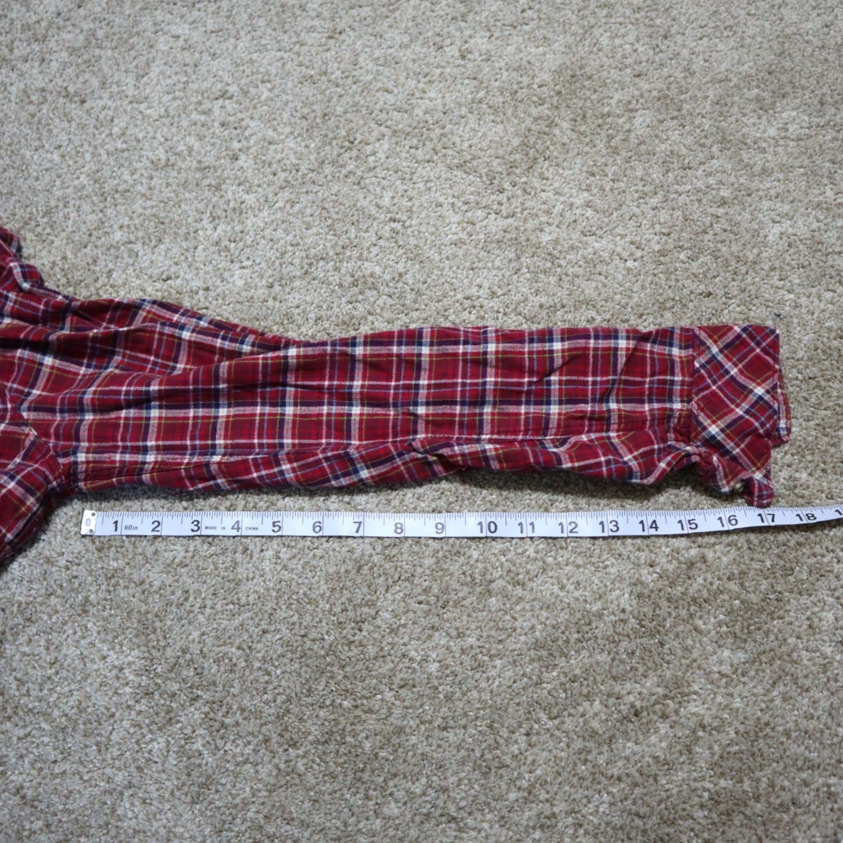 Eddie Bauer VINTAGE Eddie Bauer Shirt Red Plaid Long Sleeve Button-Down Women S Small Black Plaid 90s Mens Girls? Size S / US 4 / IT 40 - 6 Thumbnail