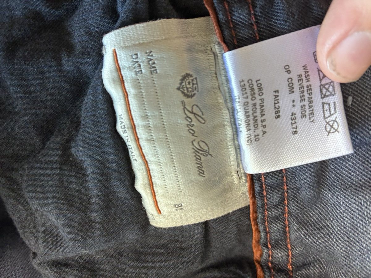 Loro Piana Loro piana navy linen jeans w31 Size US 31 - 6 Thumbnail