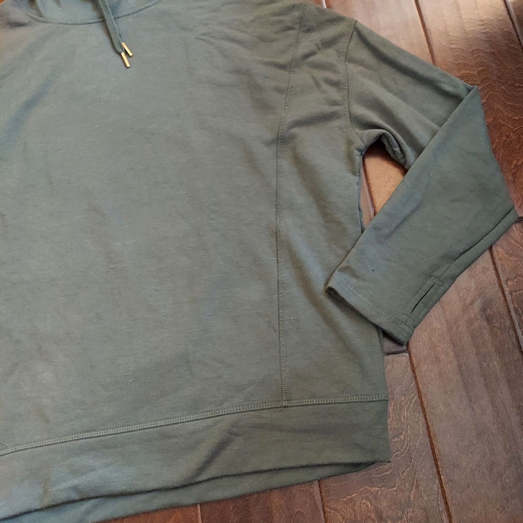 Jockey Jockey Womens Green Long Sleeve Drawstring Hoodie - Size L Size L / US 10 / IT 46 - 5 Thumbnail
