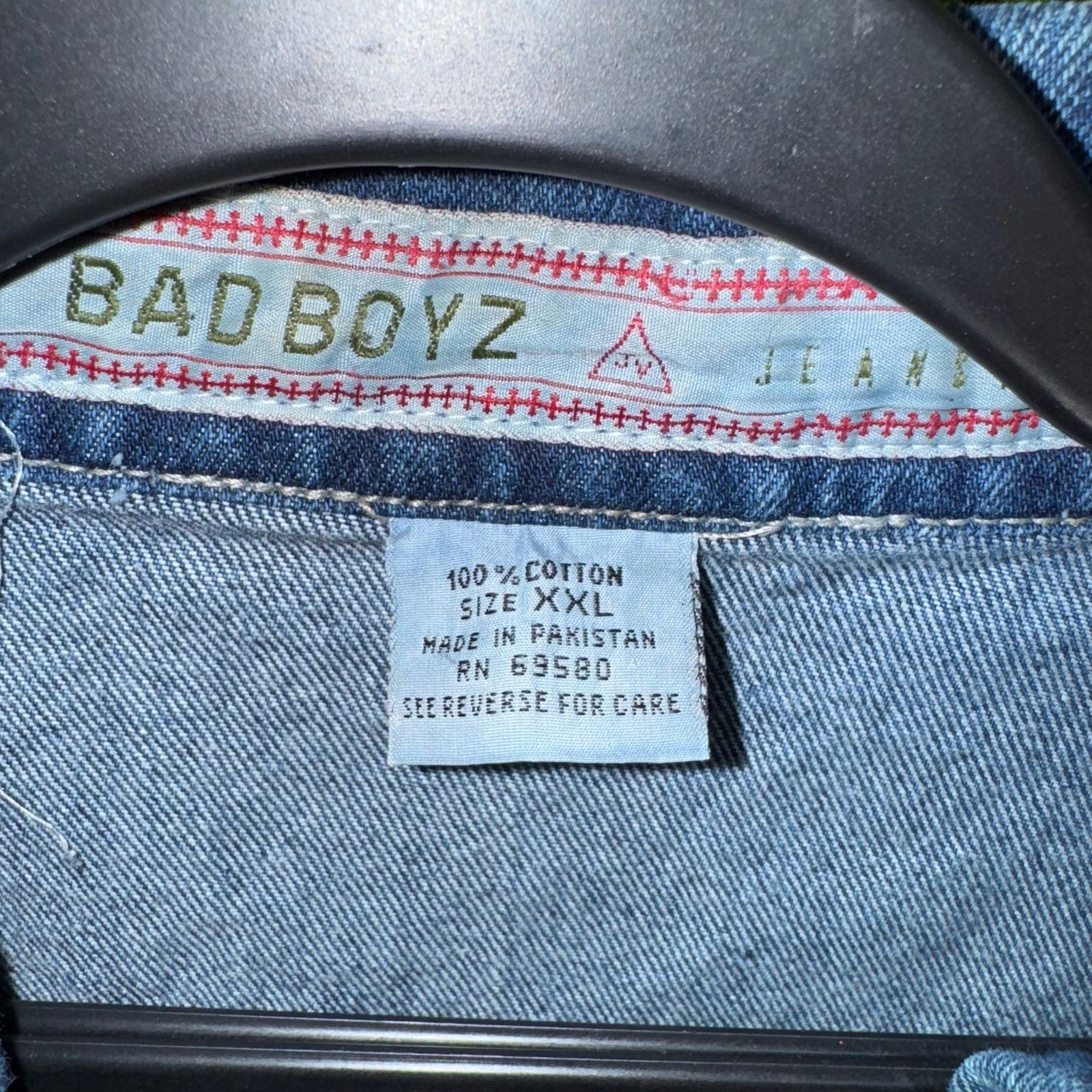 Vintage Vintage Y2K bad boyz records hip-hop embroider denim jacket Size US XXL / EU 58 / 5 - 3 Thumbnail