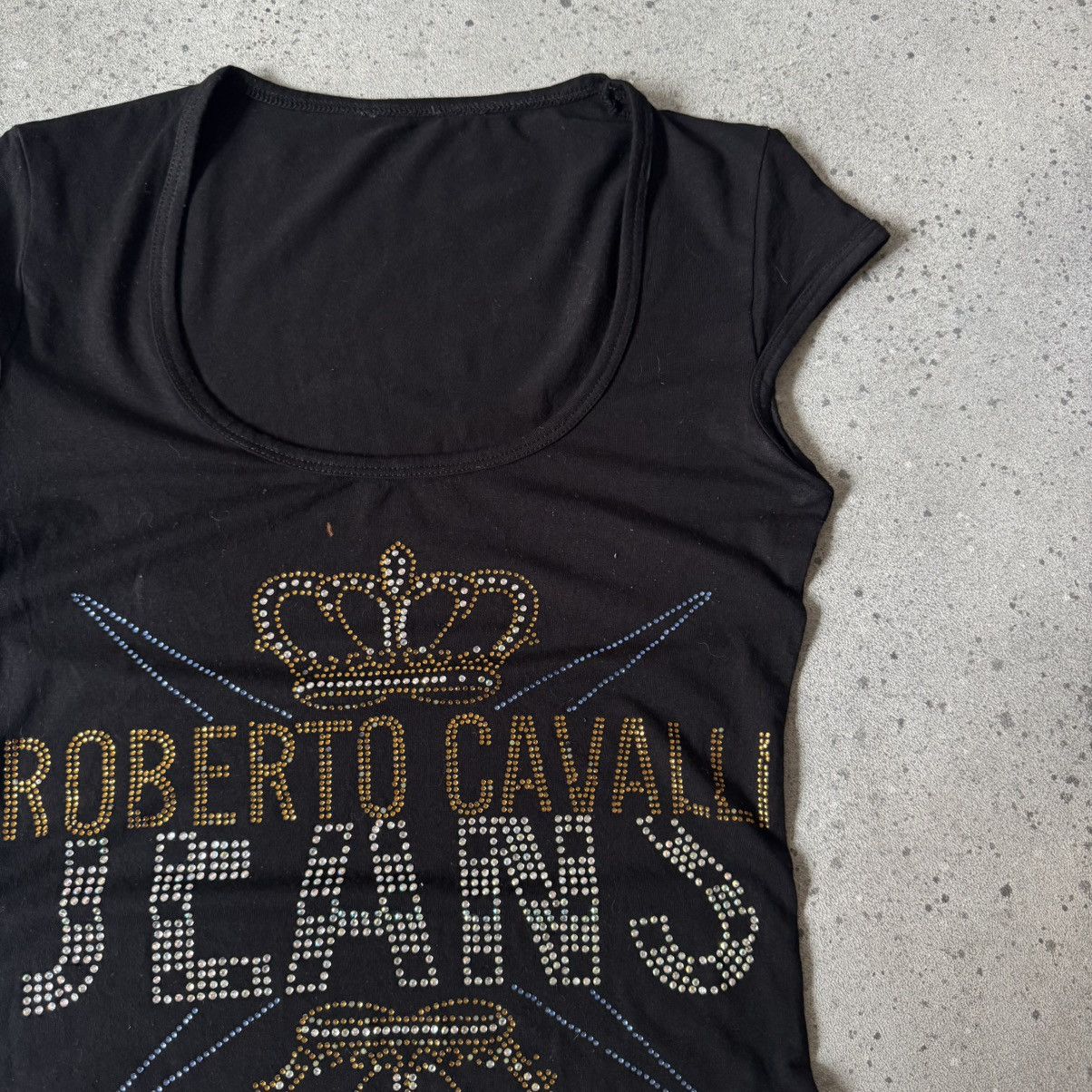Roberto Cavalli Roberto Cavalli Vintage Y2K Rhinestones T-Shirt Size S / US 4 / IT 40 - 5 Thumbnail
