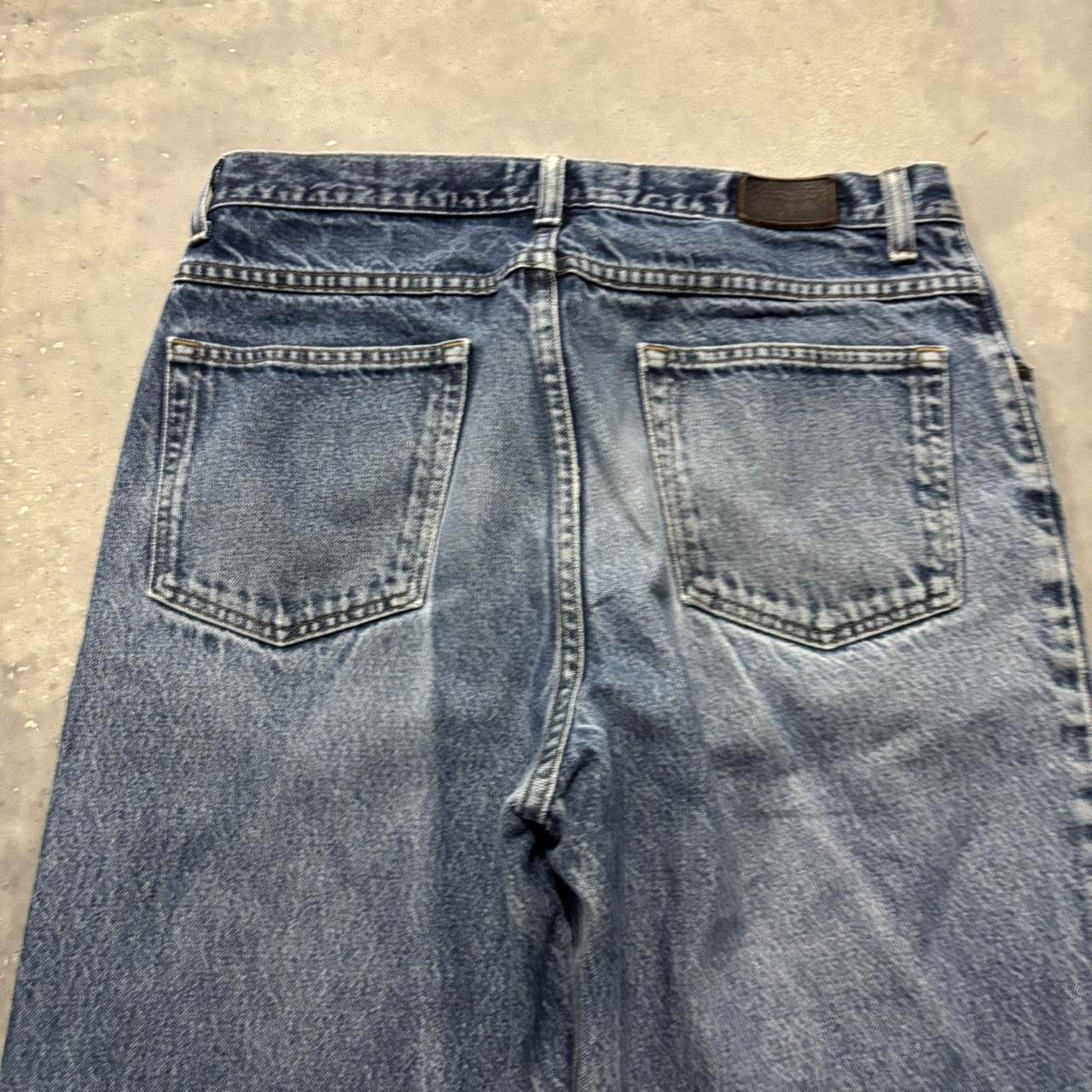 Japanese Brand × Vintage Crazy Vintage Y2K/2000s Grunge Faded Wash Distressed Denim Jeans! Size US 32 / EU 48 - 7 Thumbnail