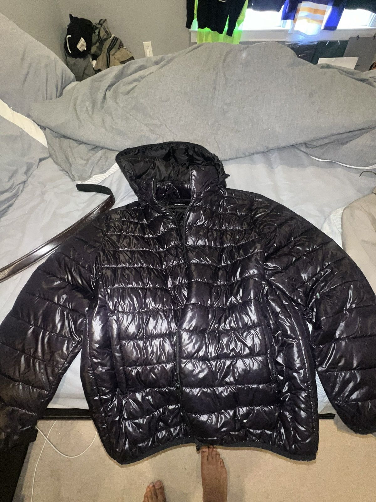 FASHION NOVA BOMBER JACKET WITH HOOD