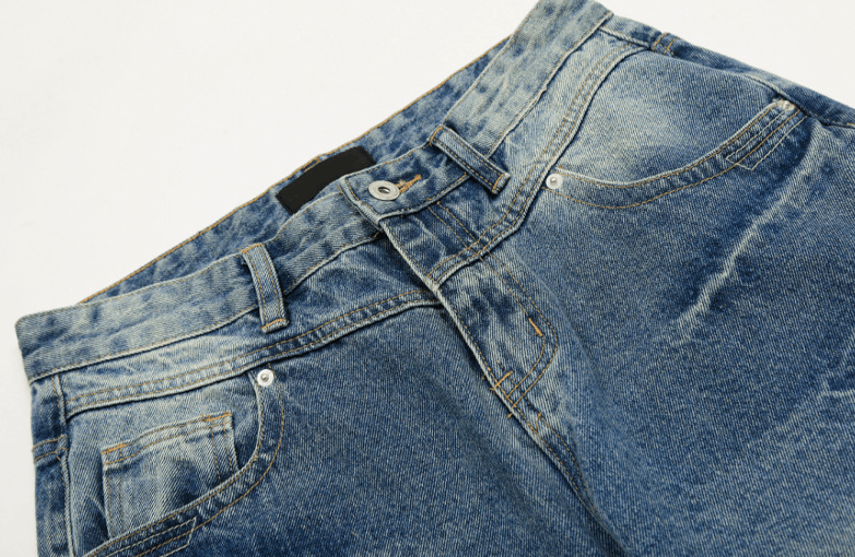 Japanese Brand × Jean American retro lightning pattern washed scimitar jeans y2k Size US 32 / EU 48 - 3 Thumbnail